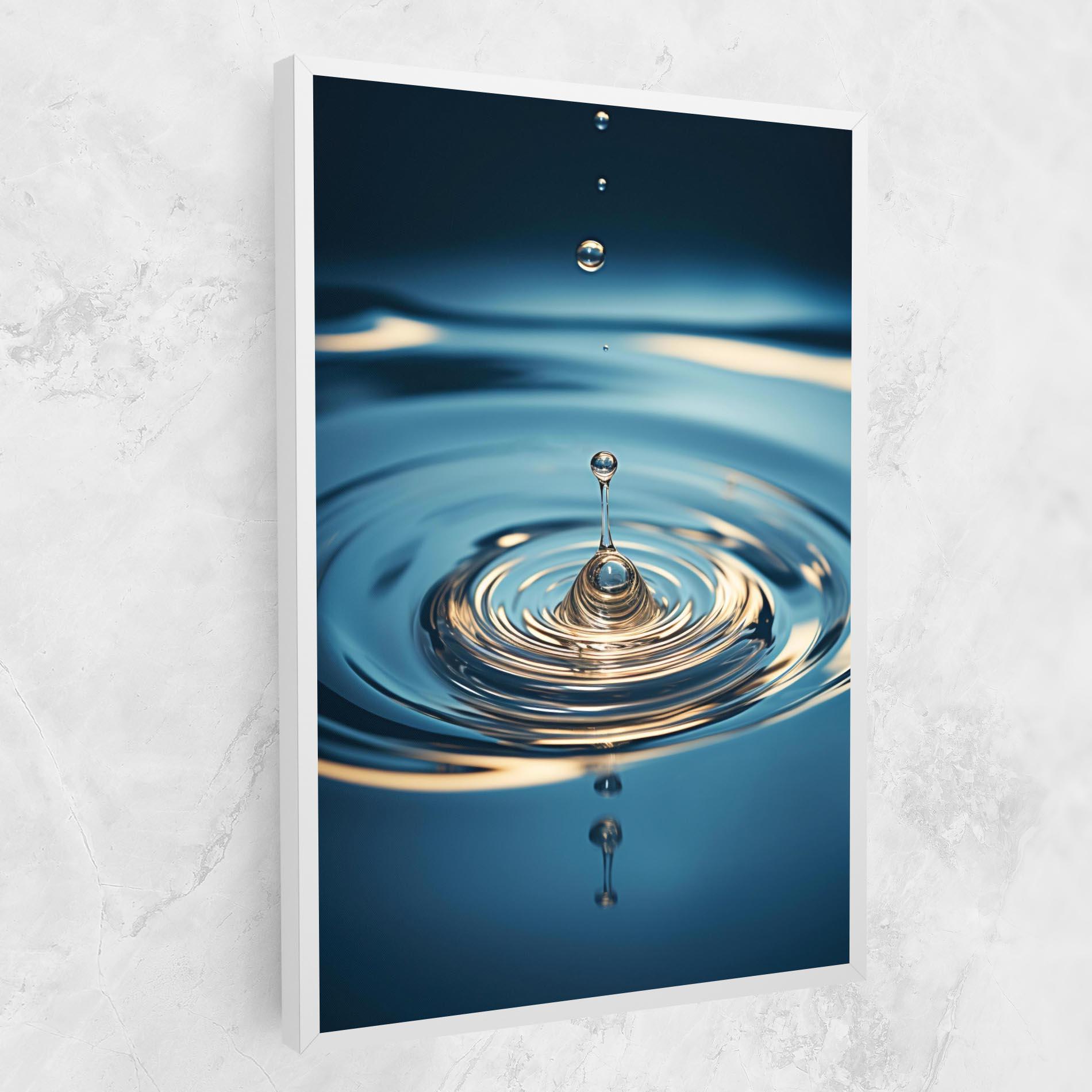 Картина на платно Cream Water Drop mockup 1