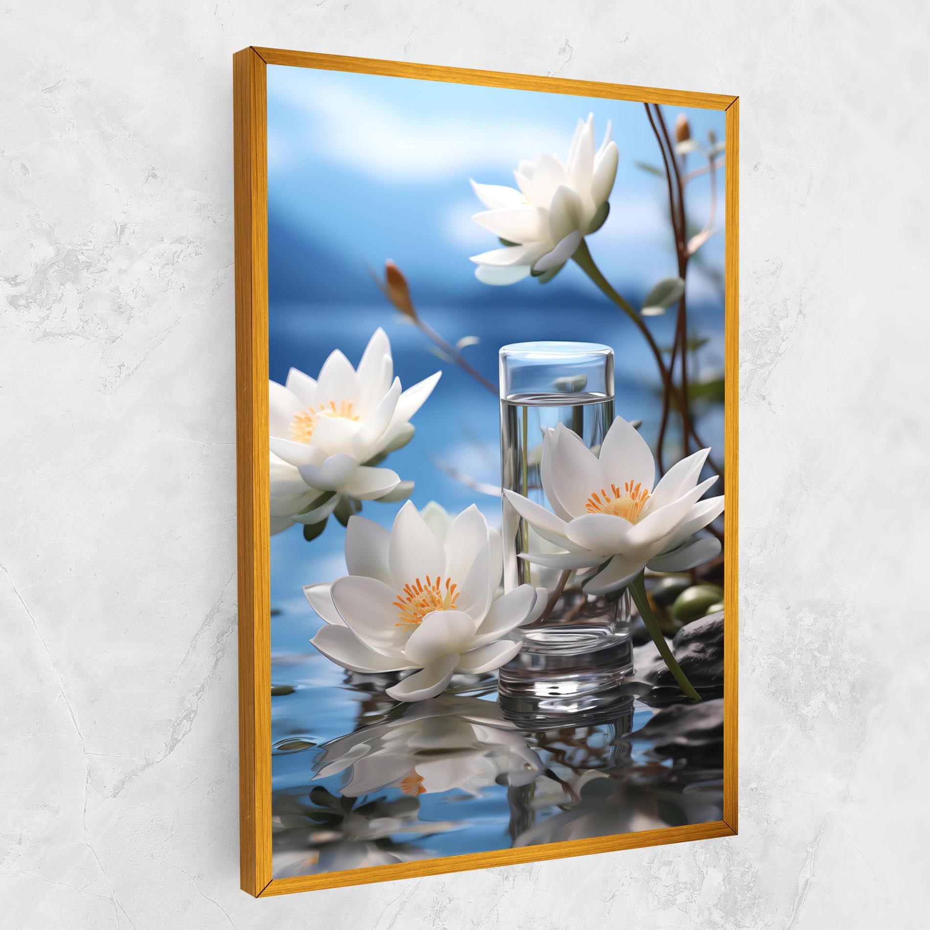 Flower Water Glass mockup 1
