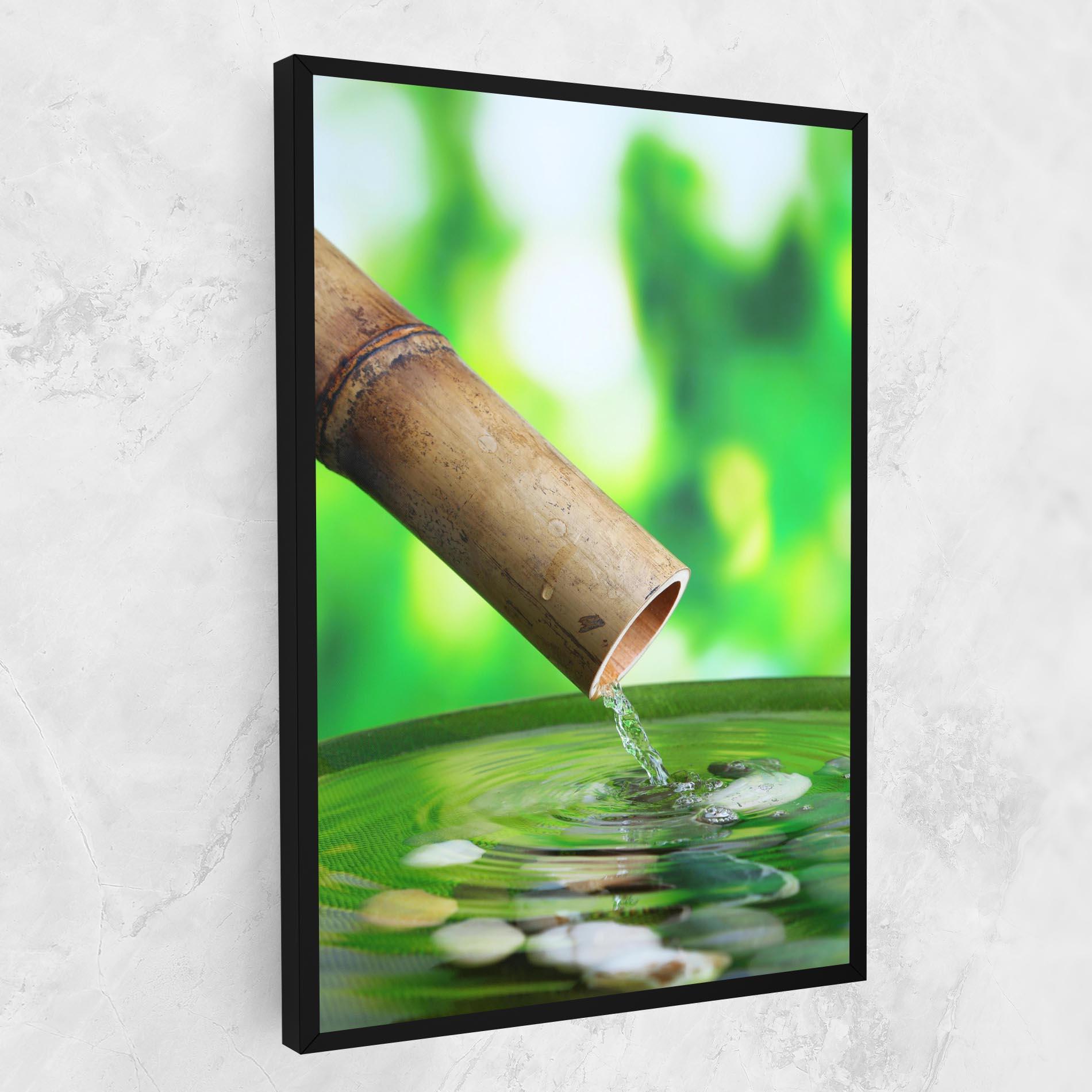 Картина на платно Bamboo Fountain mockup 1