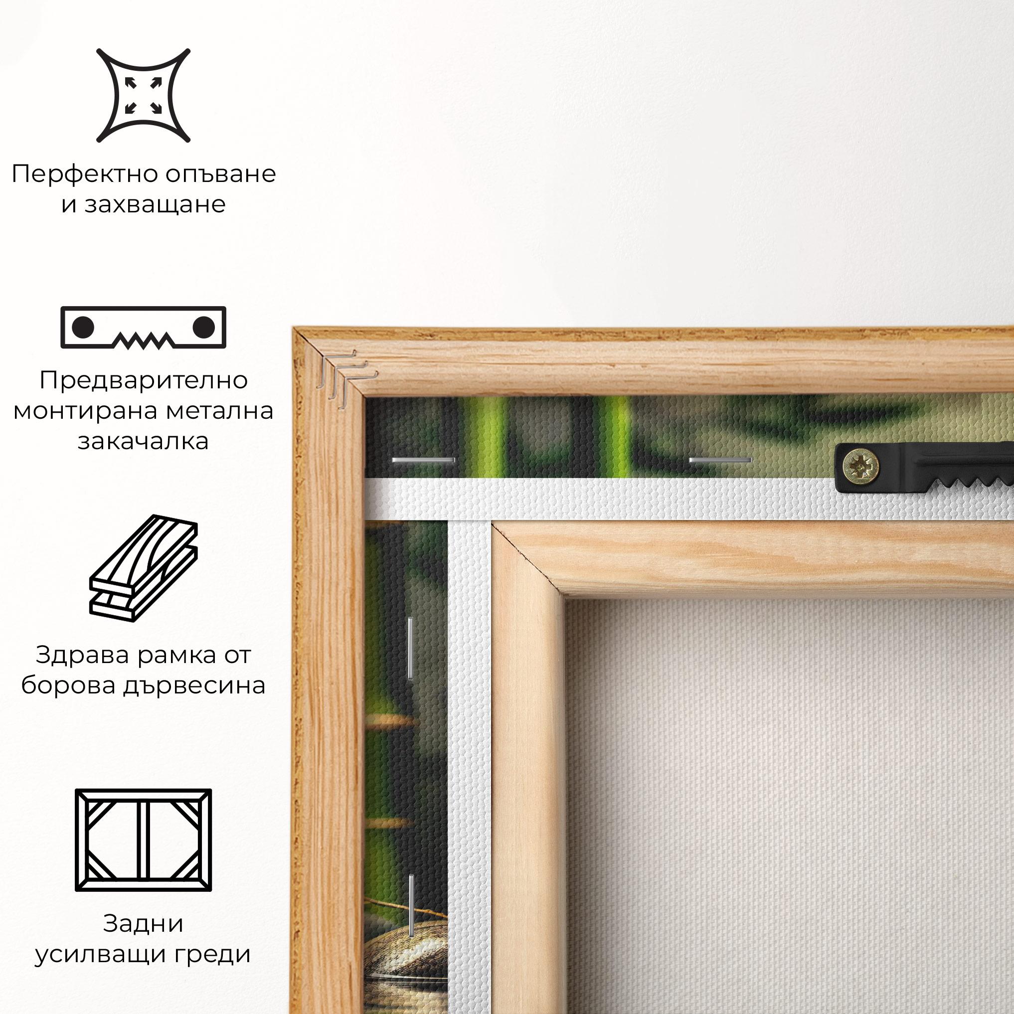 Картина на платно Bamboo Plant Water mockup 5