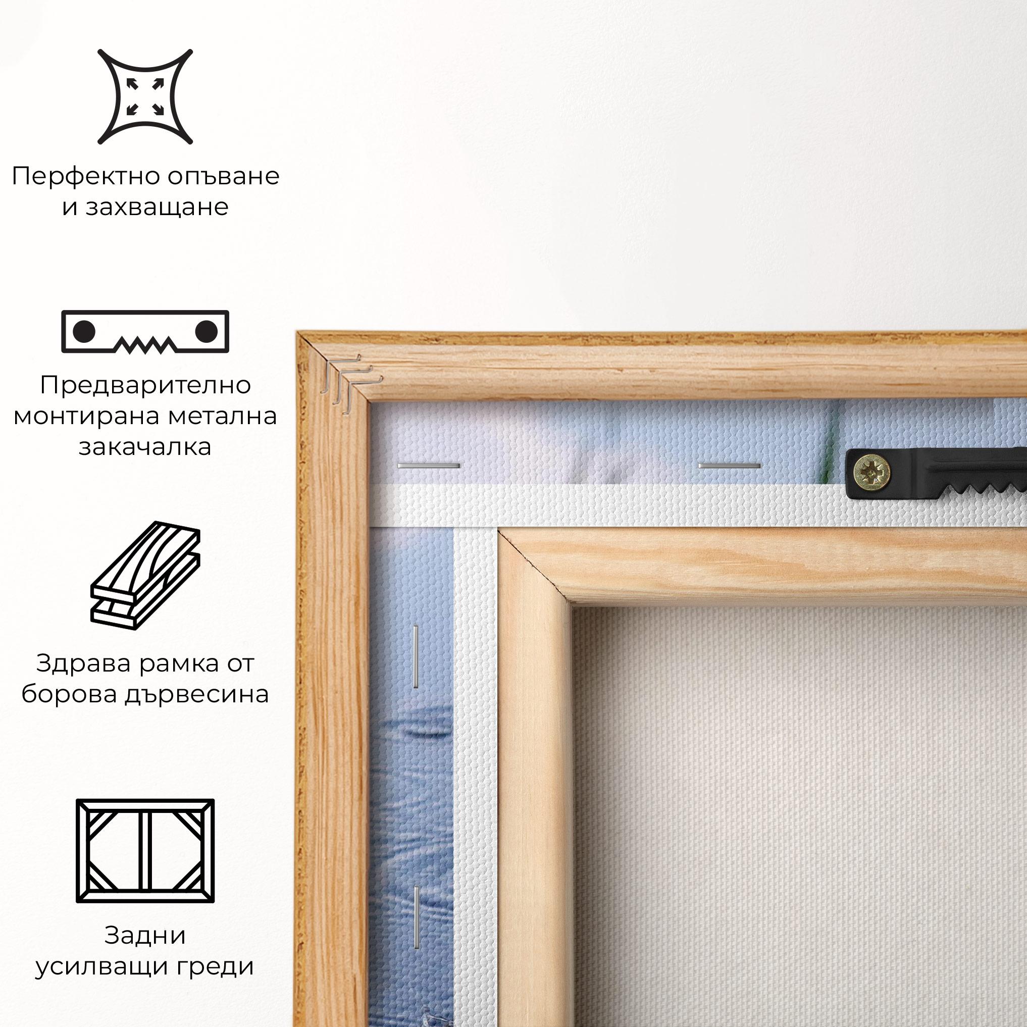 Картина на платно Clear Lake Rain mockup 5