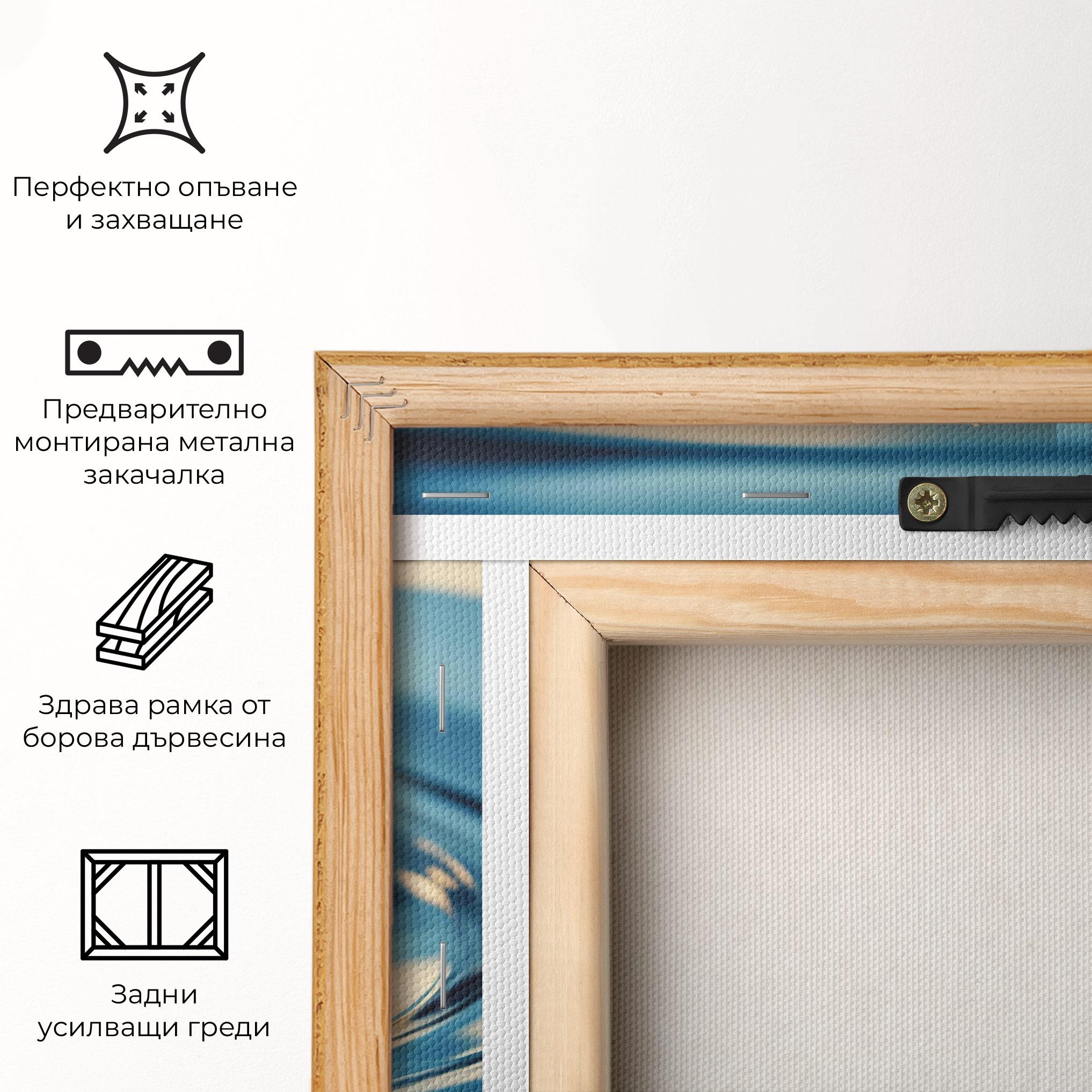 Картина на платно Cream Water Drop mockup 5