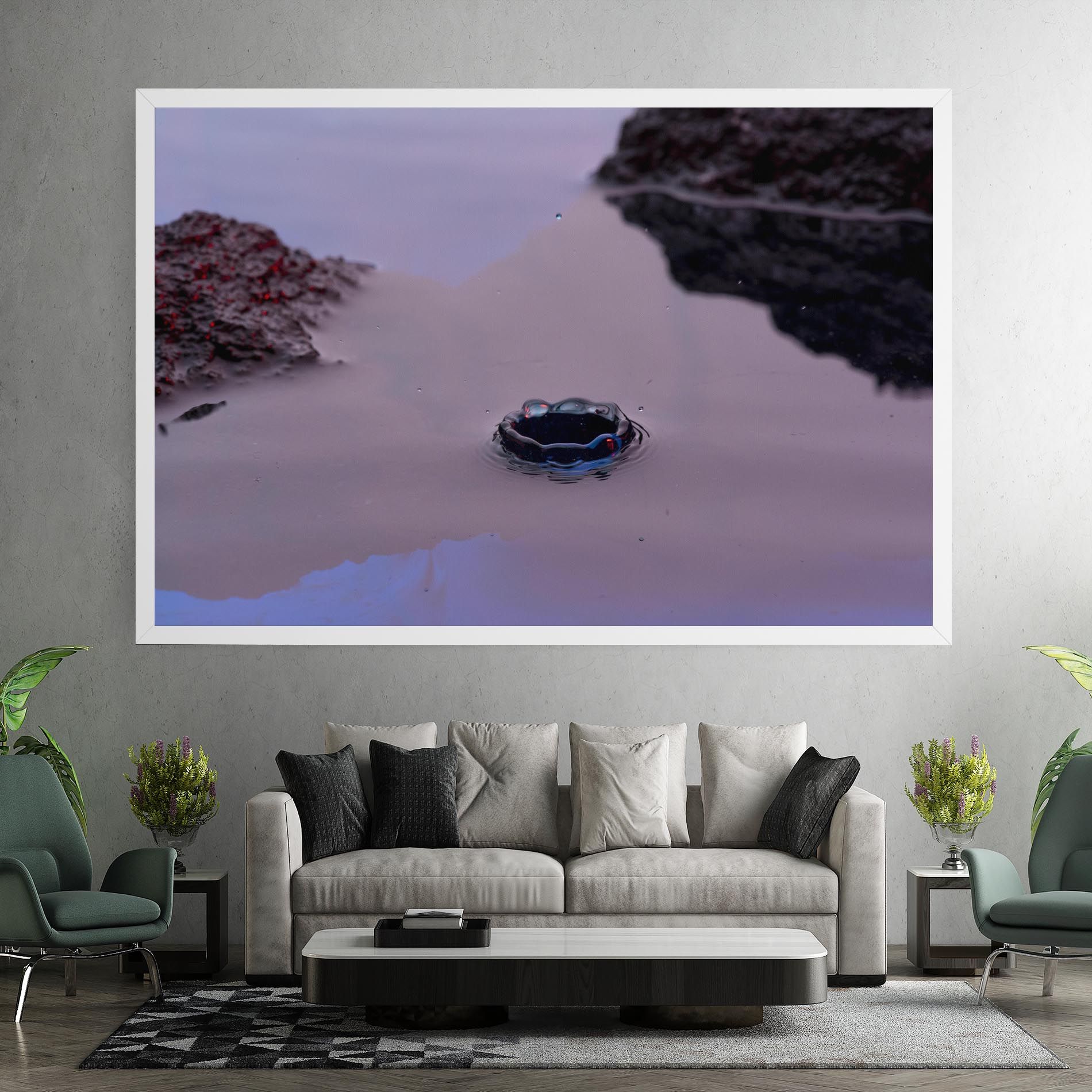 Blue Color Water mockup 7