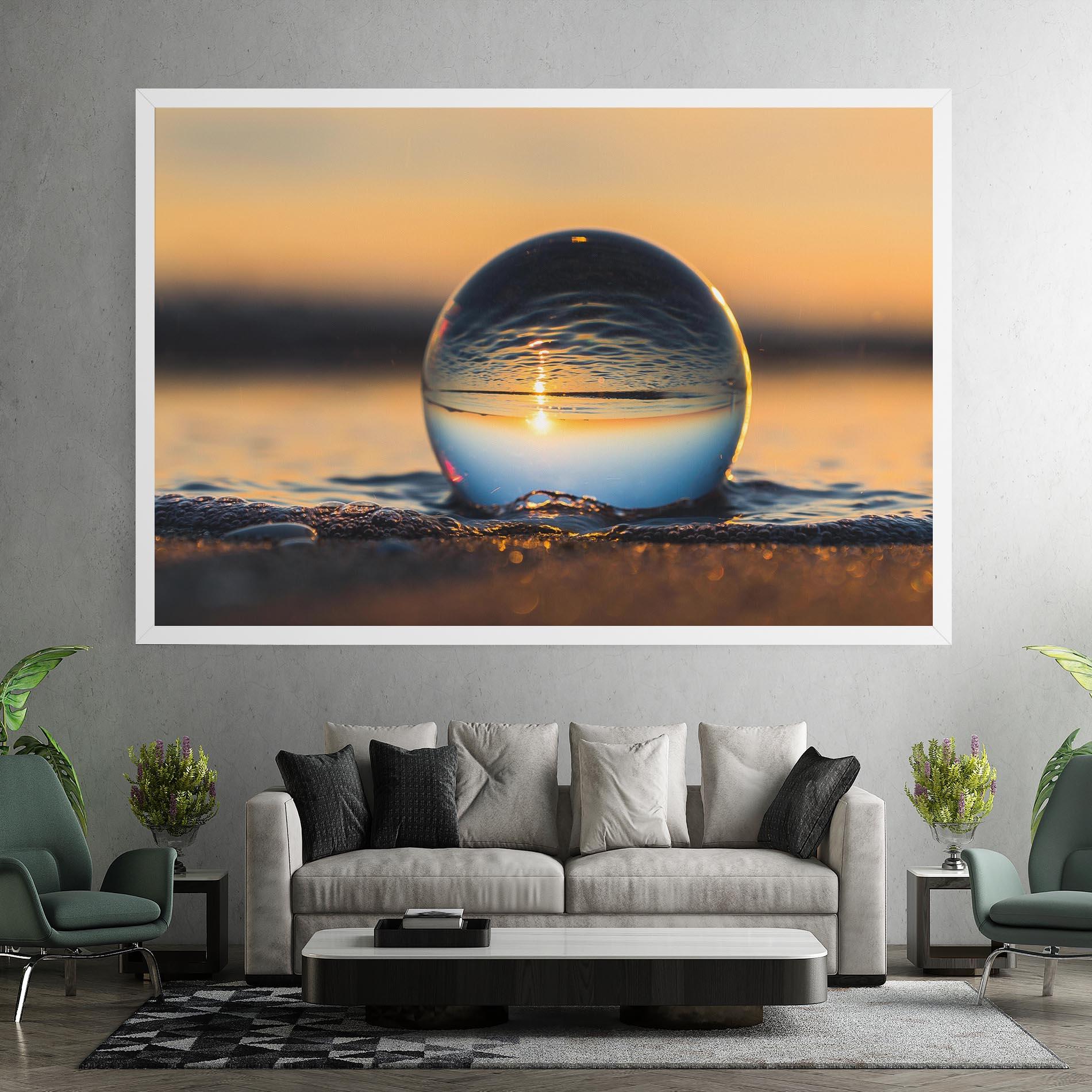 Картина на платно Water Bubble Reflecting mockup 7