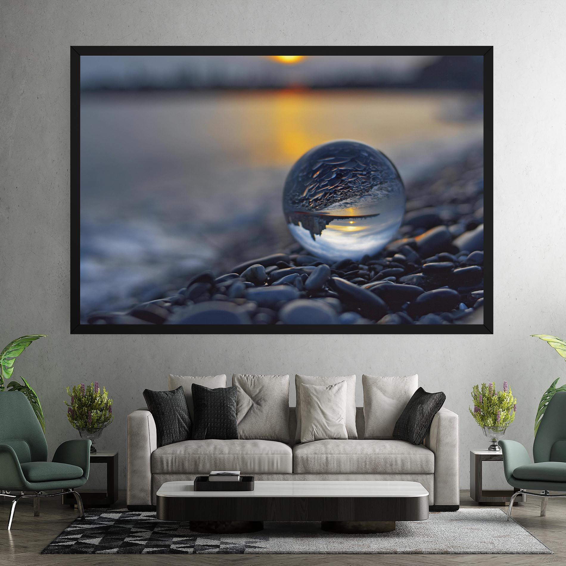 Картина на платно Sunset Lensball mockup 7