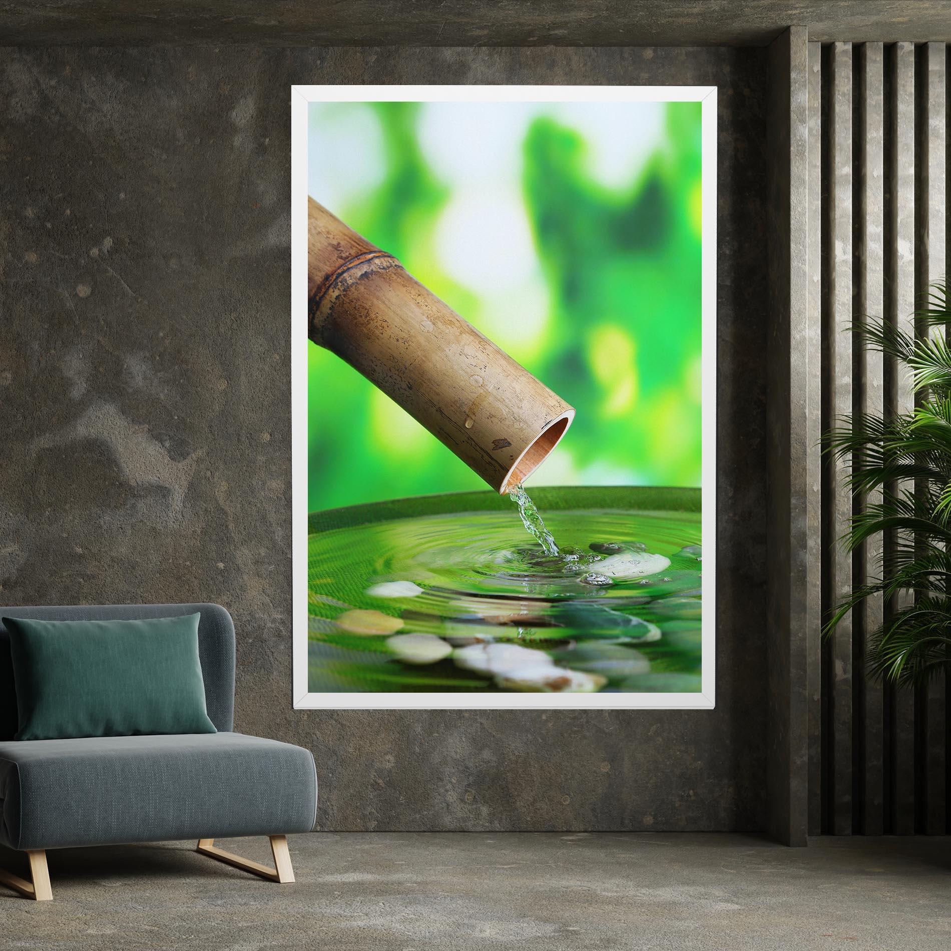 Картина на платно Bamboo Fountain mockup 7