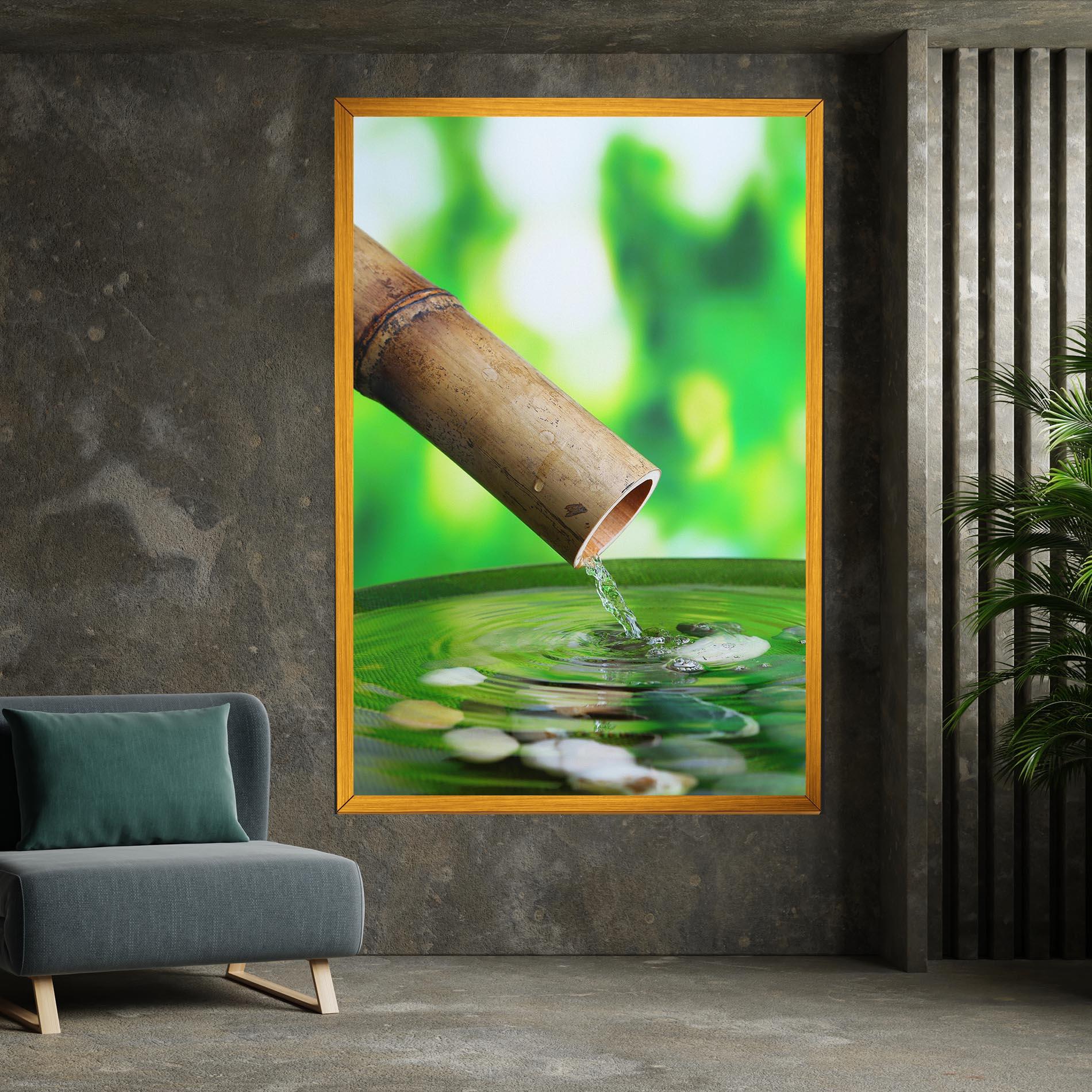 Картина на платно Bamboo Fountain mockup 7