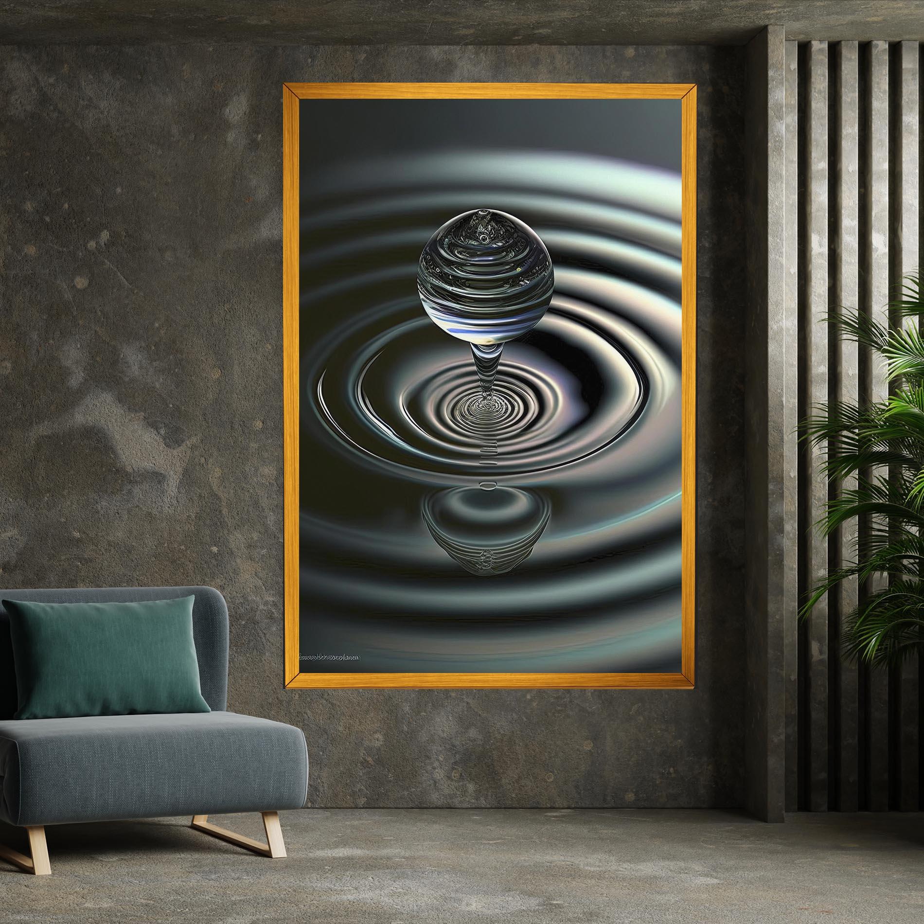 Картина на платно Beautiful Water Drop mockup 7