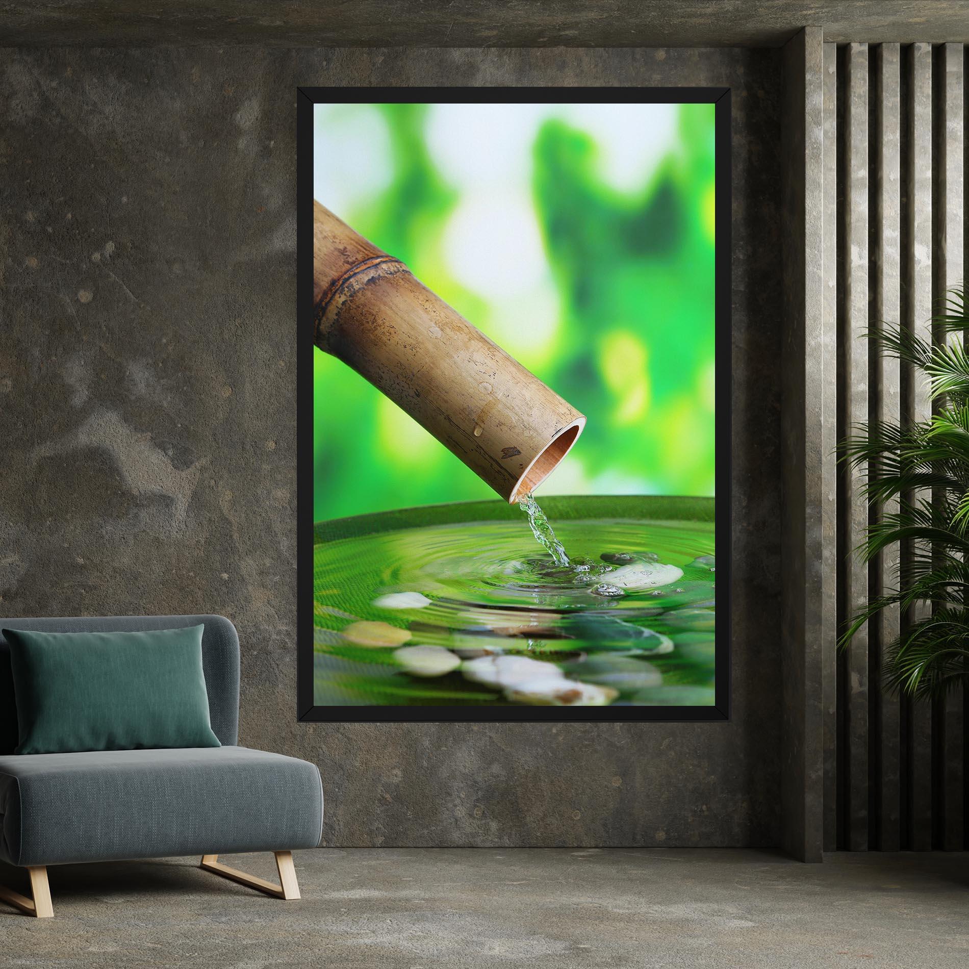 Картина на платно Bamboo Fountain mockup 7