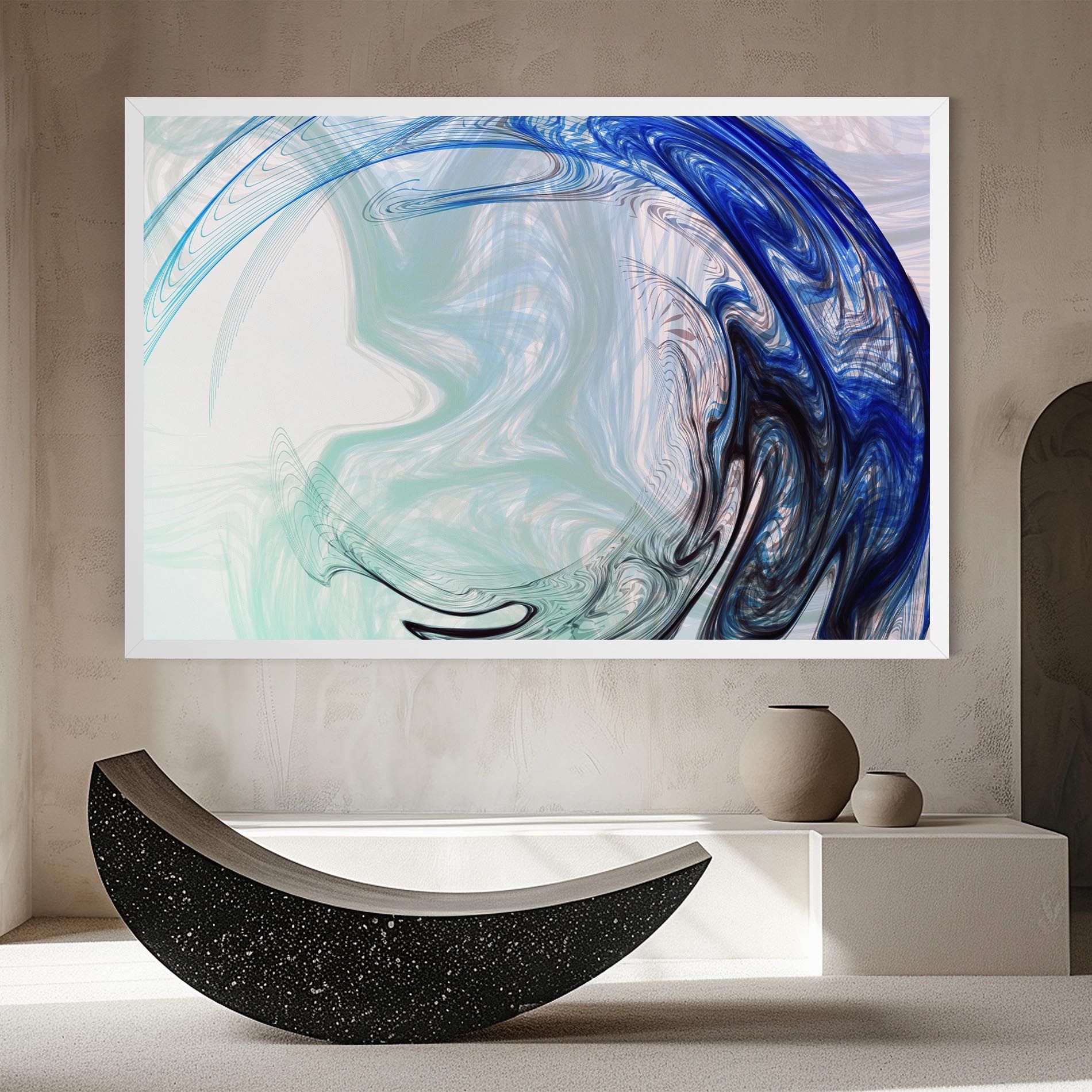 Blue Black Art mockup 8