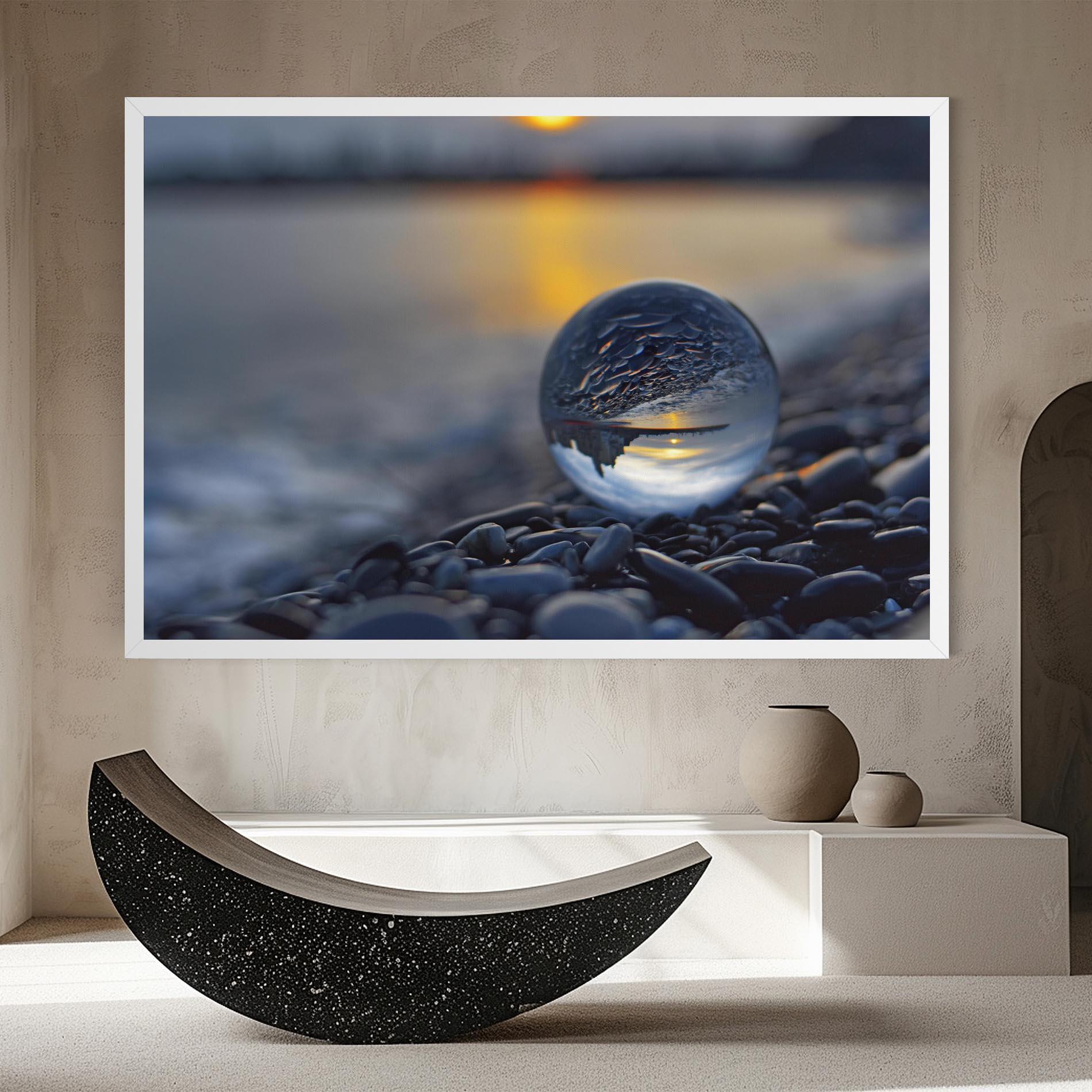 Картина на платно Sunset Lensball mockup 8