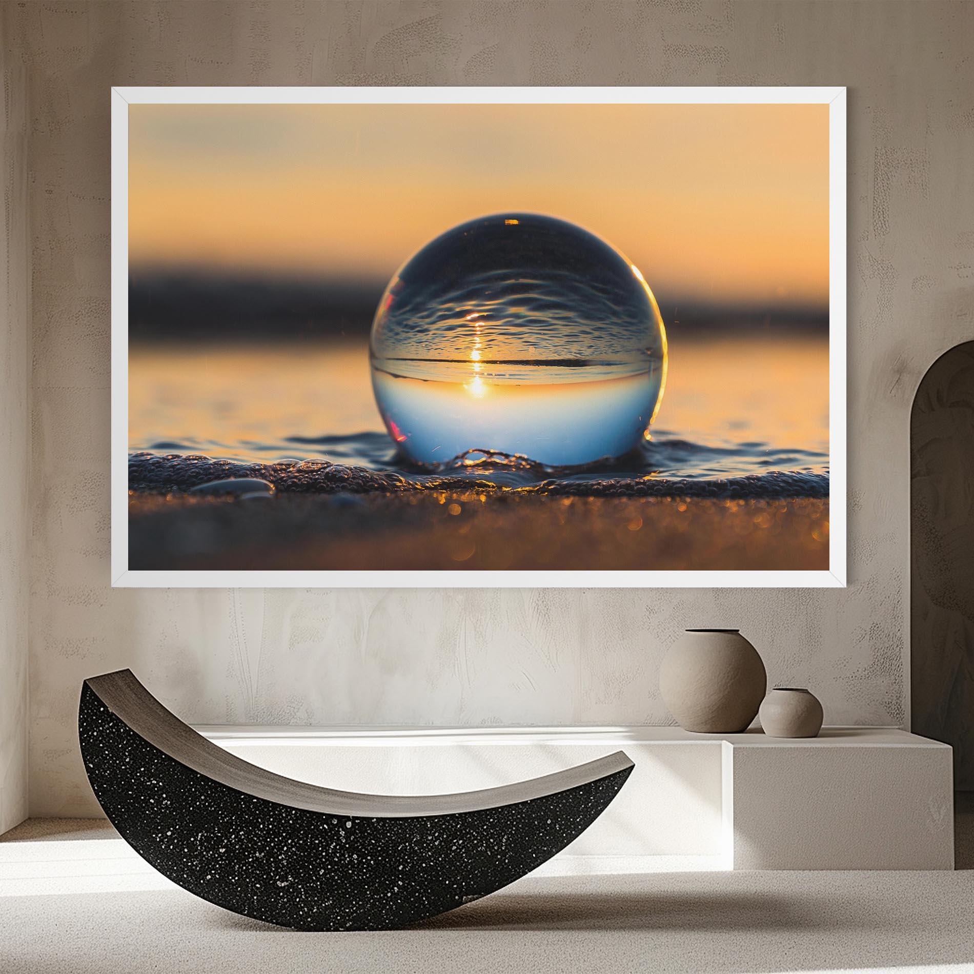 Картина на платно Water Bubble Reflecting mockup 8