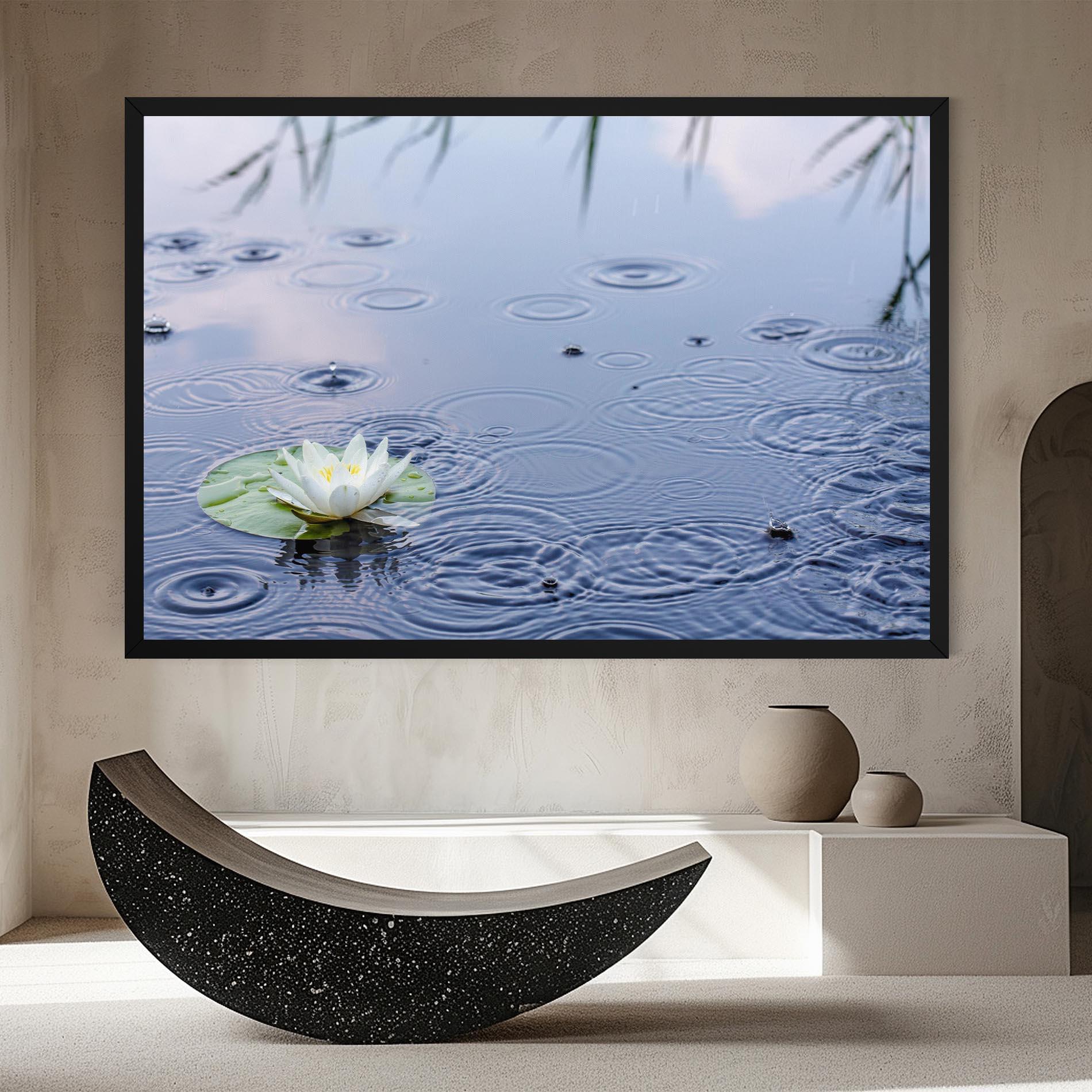 Картина на платно Clear Lake Rain mockup 8