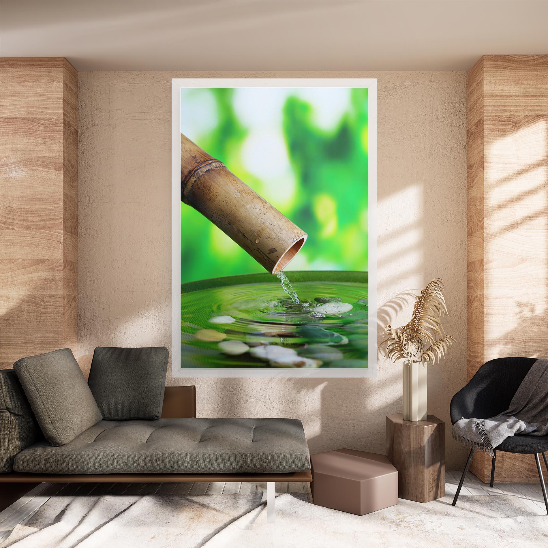 Картина на платно Bamboo Fountain mockup 8