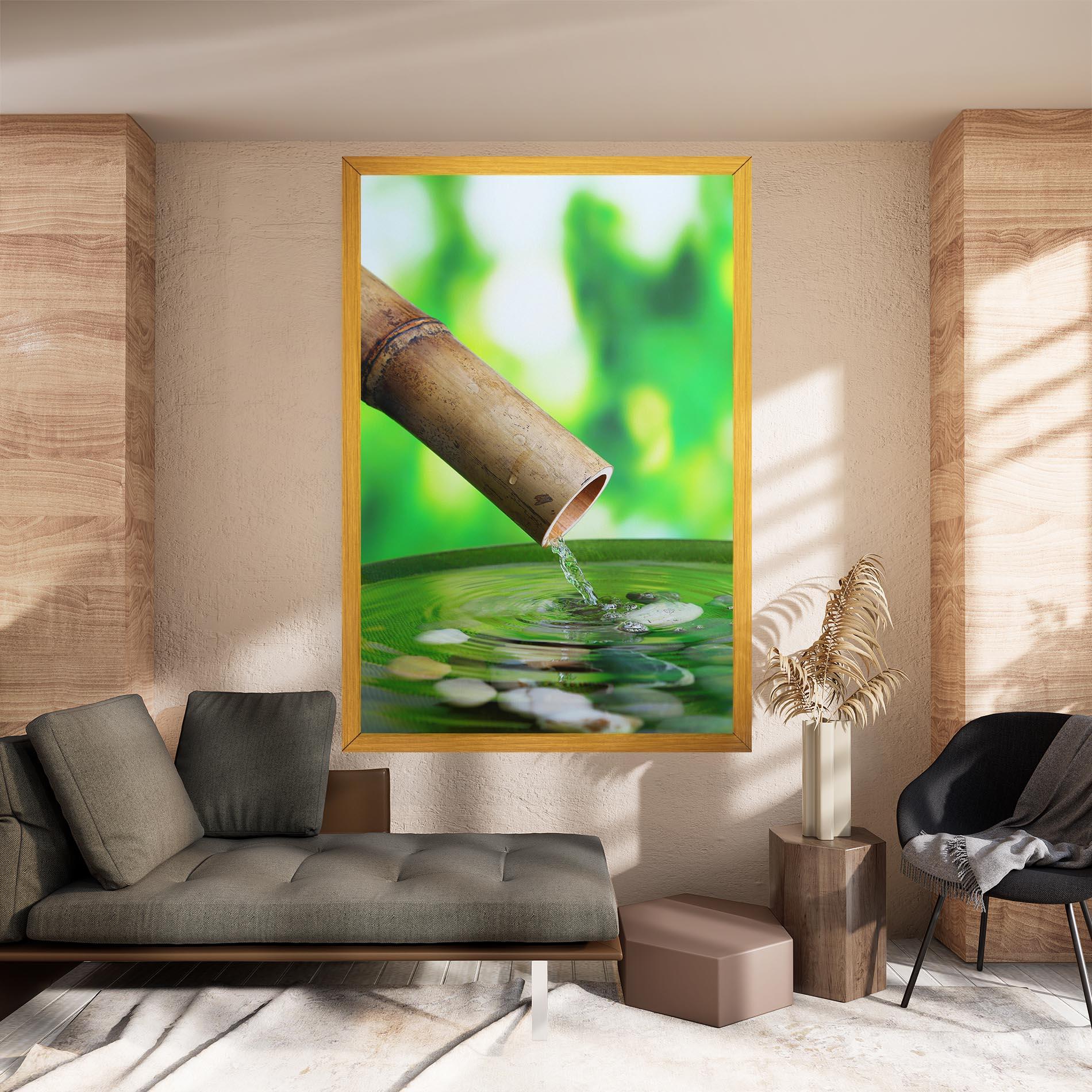 Картина на платно Bamboo Fountain mockup 8