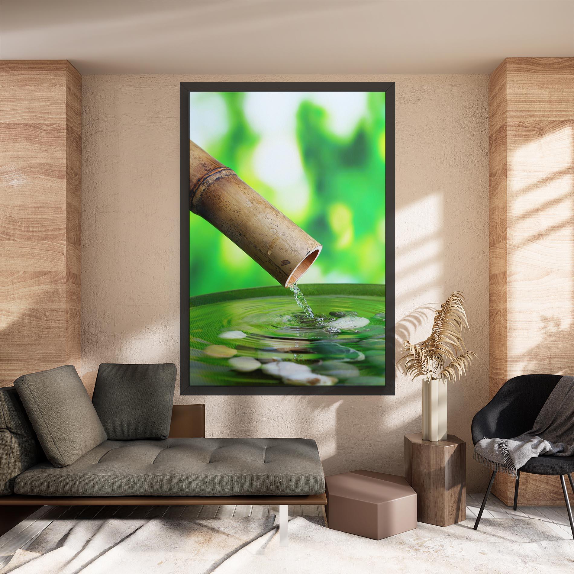 Картина на платно Bamboo Fountain mockup 8