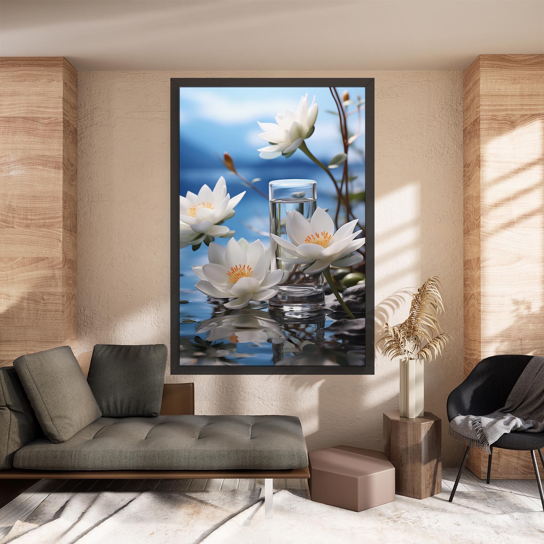 Flower Water Glass mockup 8