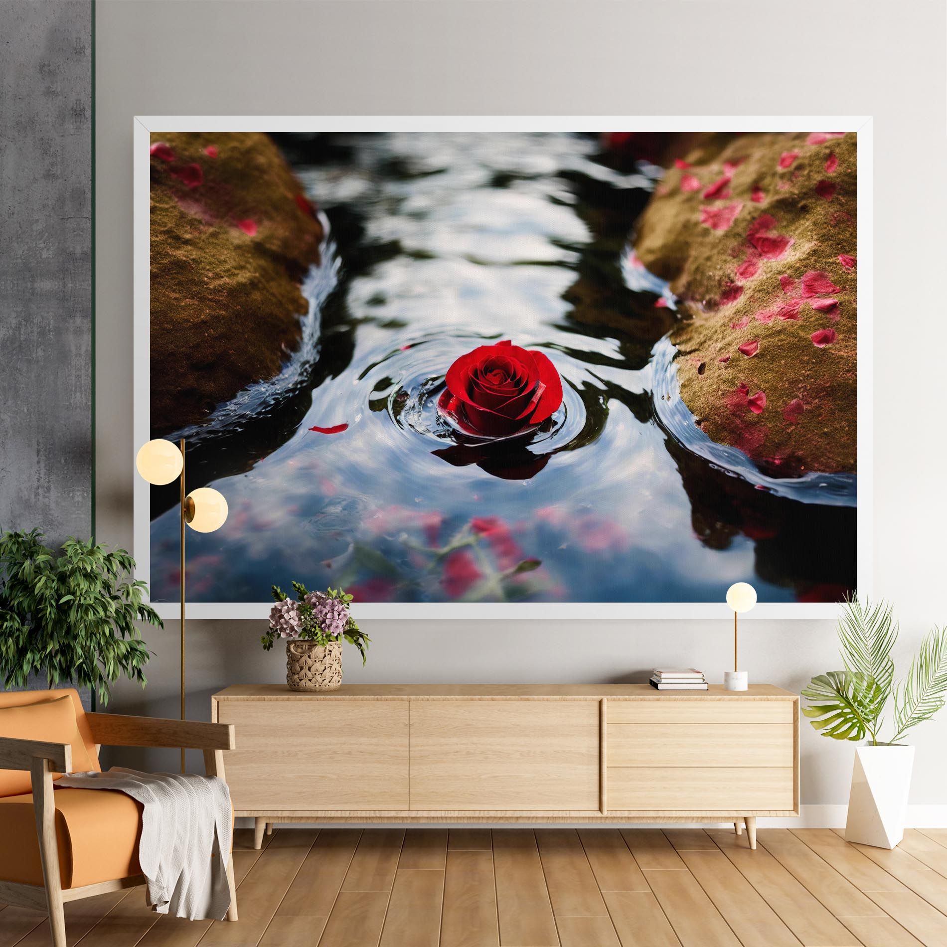Floating Water Rose mockup 9