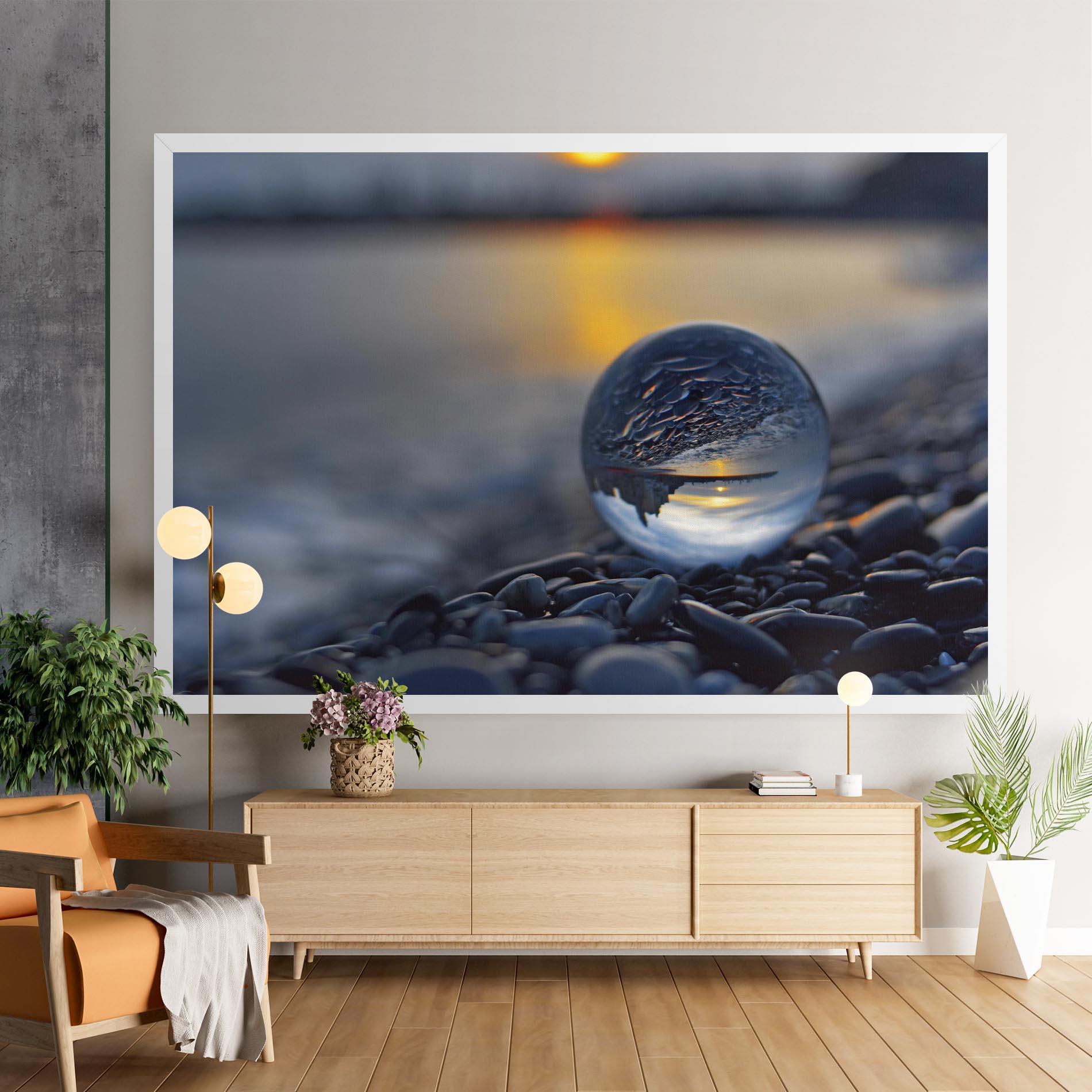 Картина на платно Sunset Lensball mockup 9