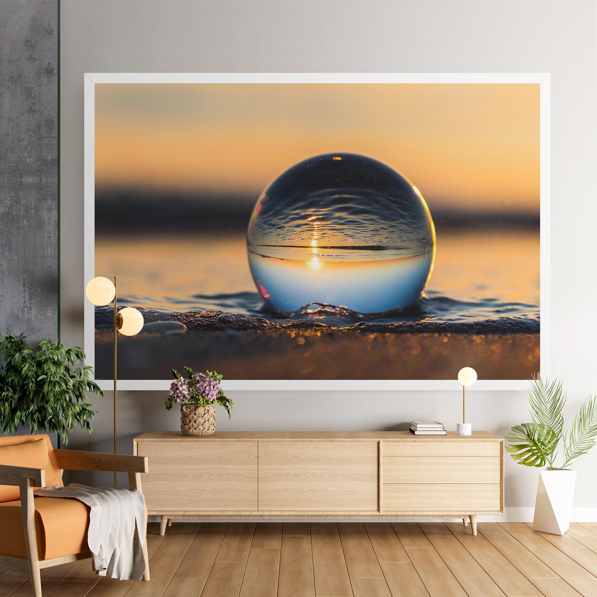 Картина на платно Water Bubble Reflecting mockup 9