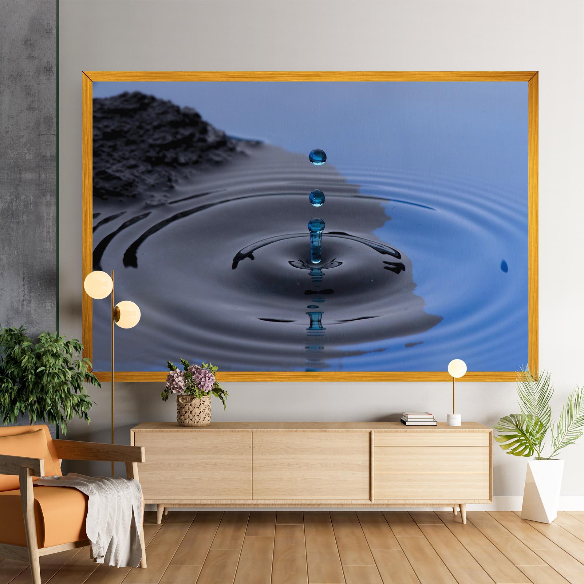 Картина на платно Frozen Drops mockup 9