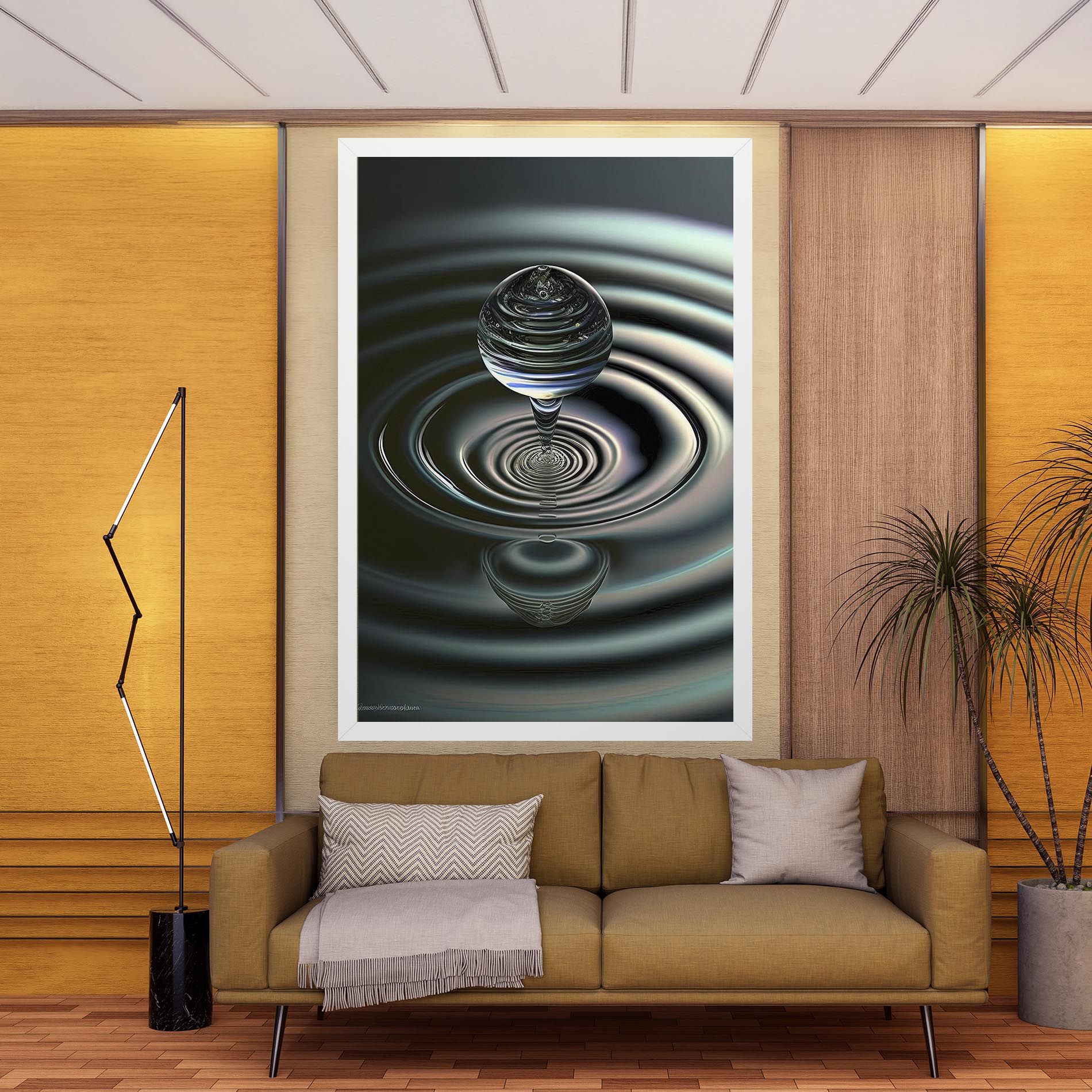 Beautiful Water Drop mockup 9