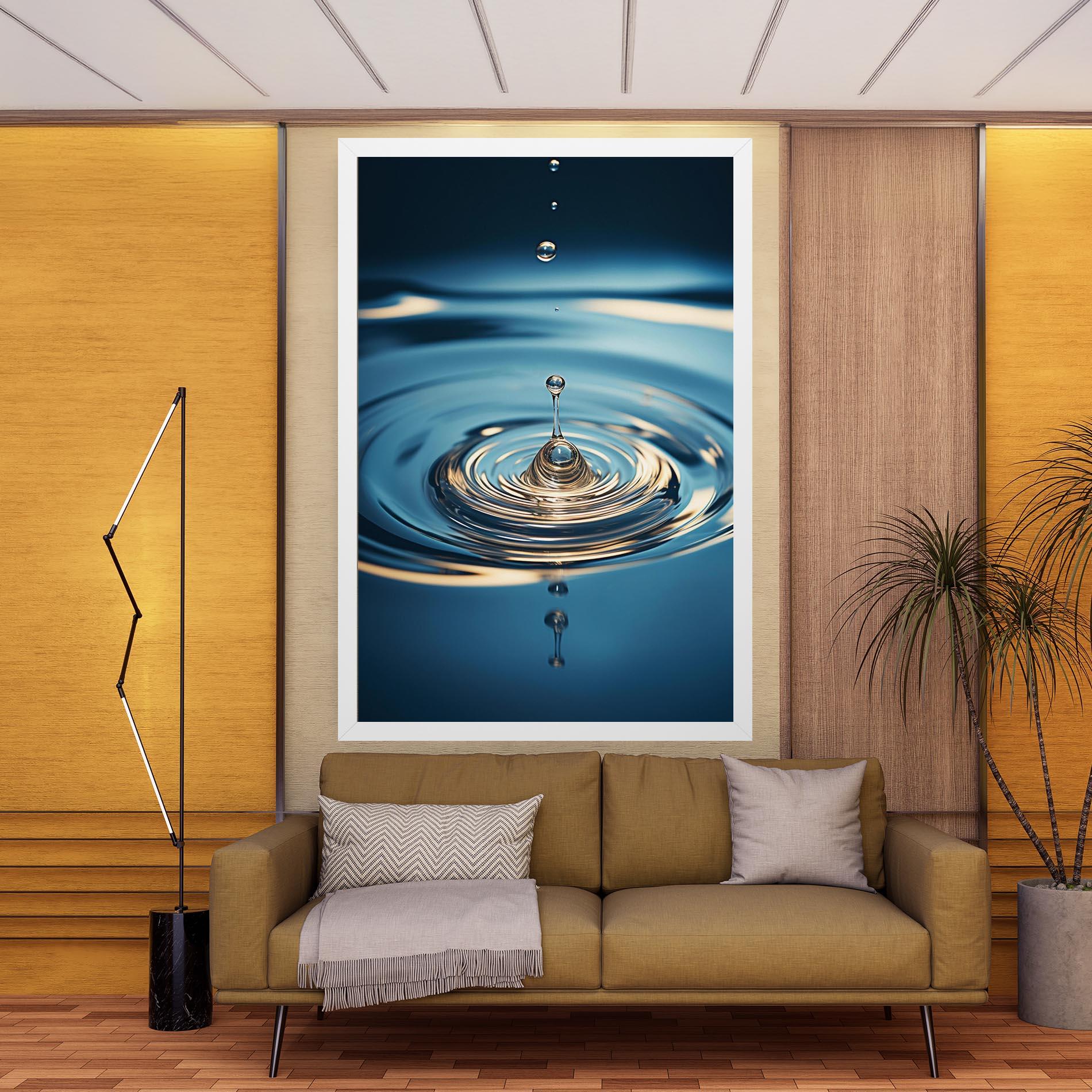 Картина на платно Cream Water Drop mockup 9