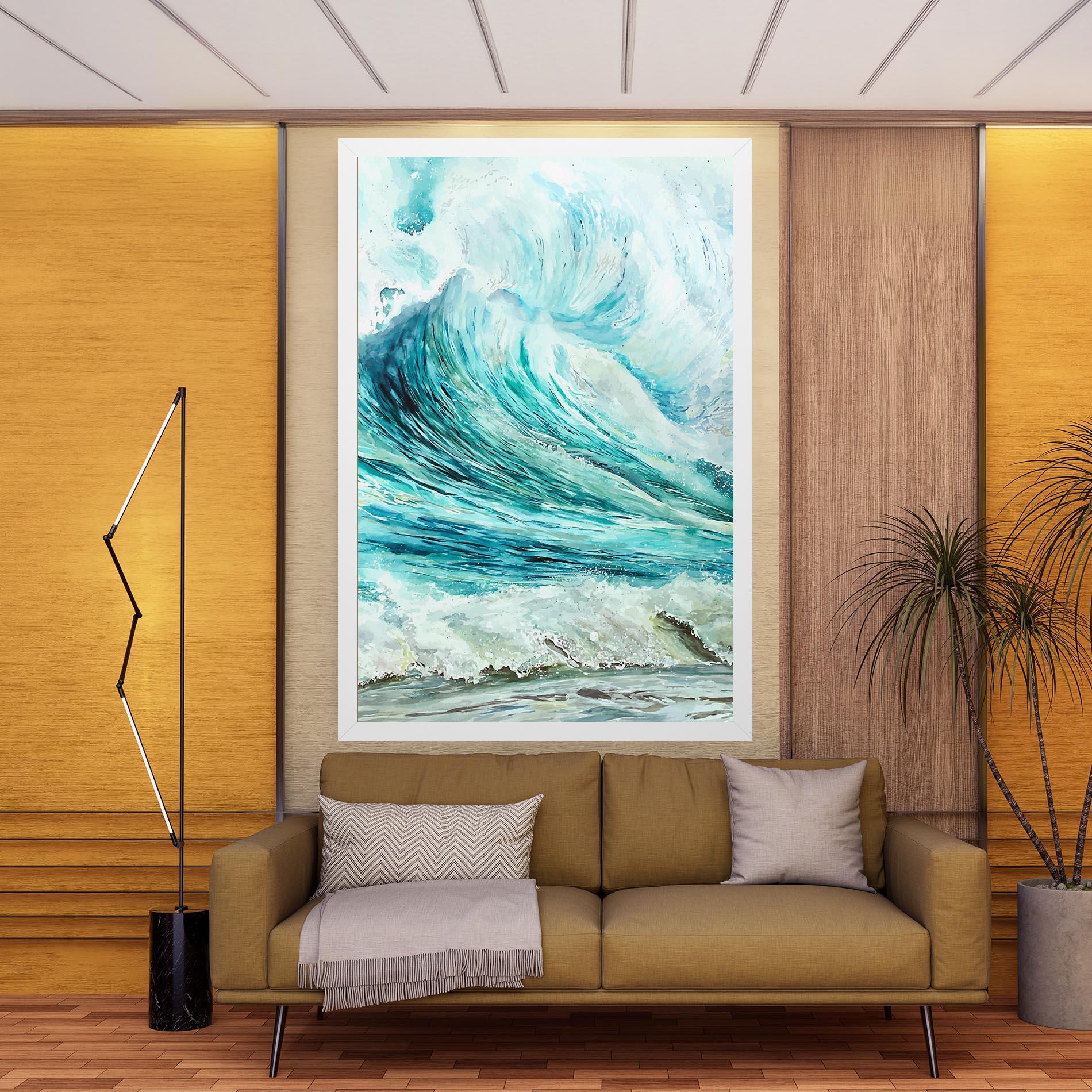 Картина на платно Sea Watercolor mockup 9