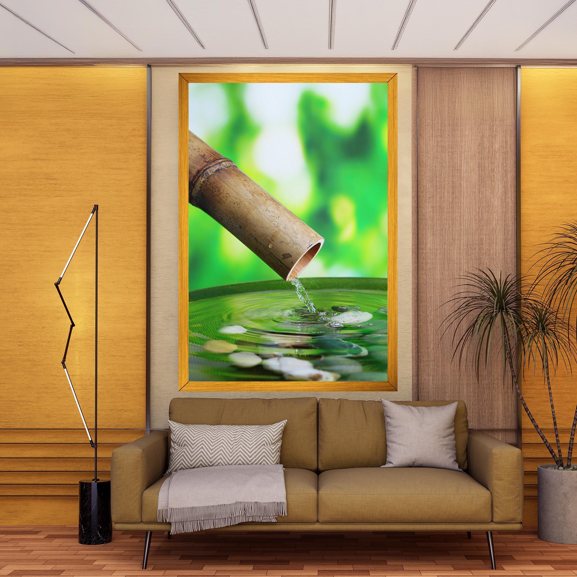 Картина на платно Bamboo Fountain mockup 9