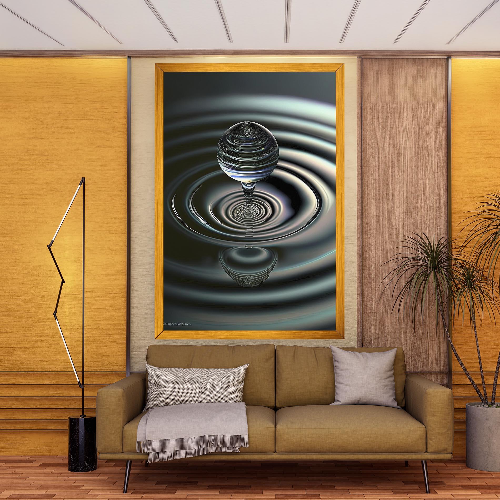 Картина на платно Beautiful Water Drop mockup 9