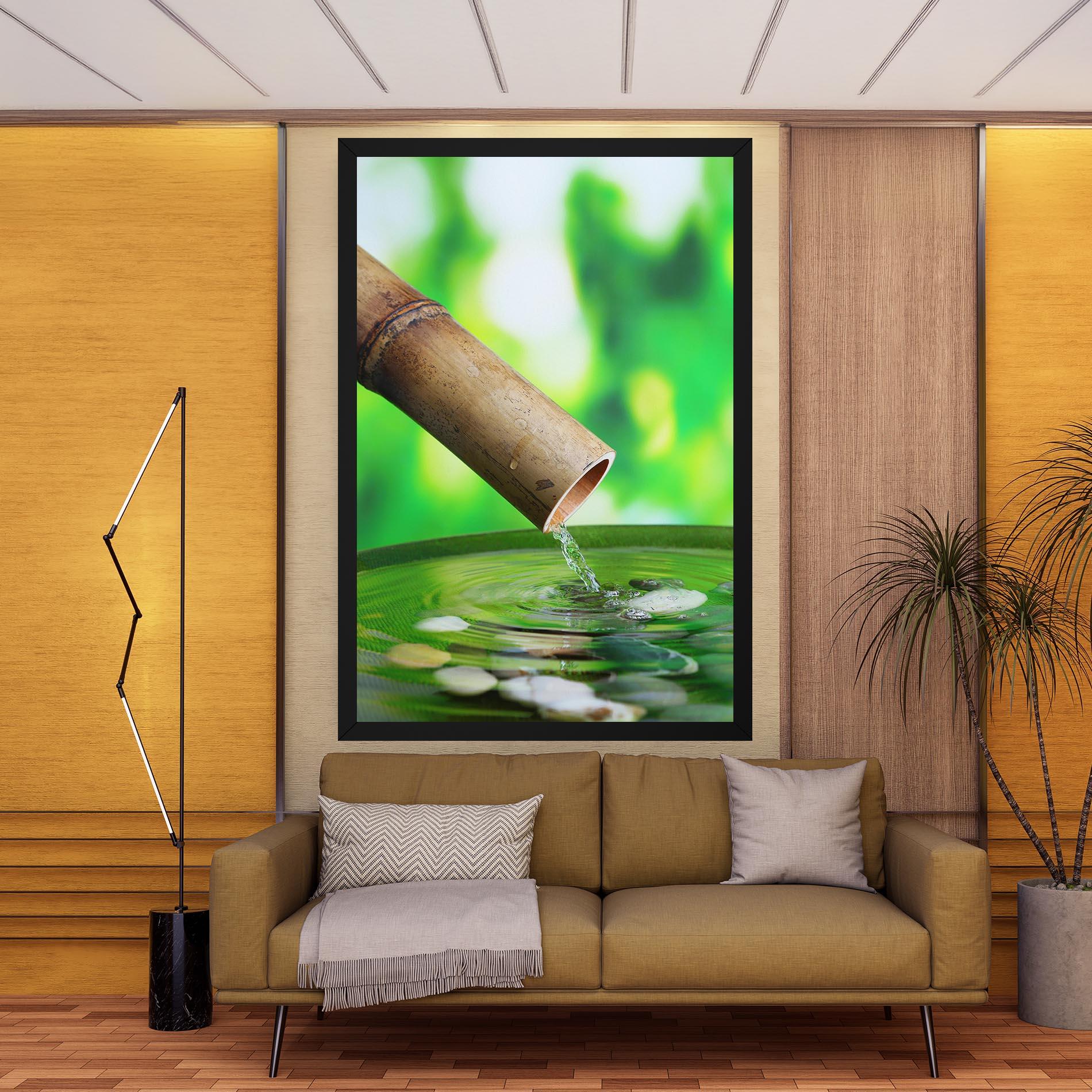 Картина на платно Bamboo Fountain mockup 9