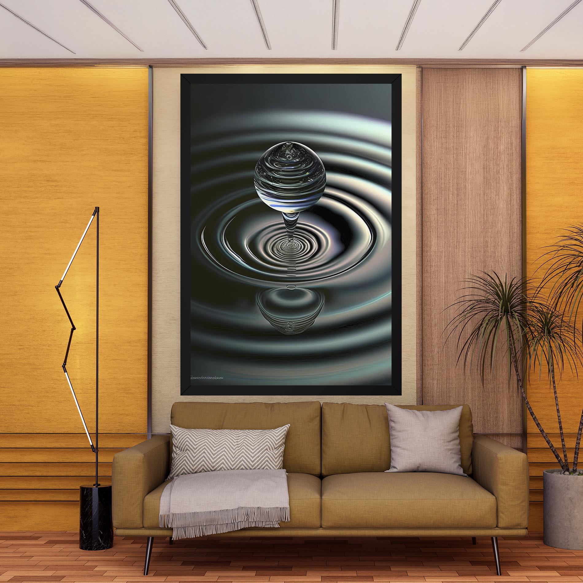 Картина на платно Beautiful Water Drop mockup 9