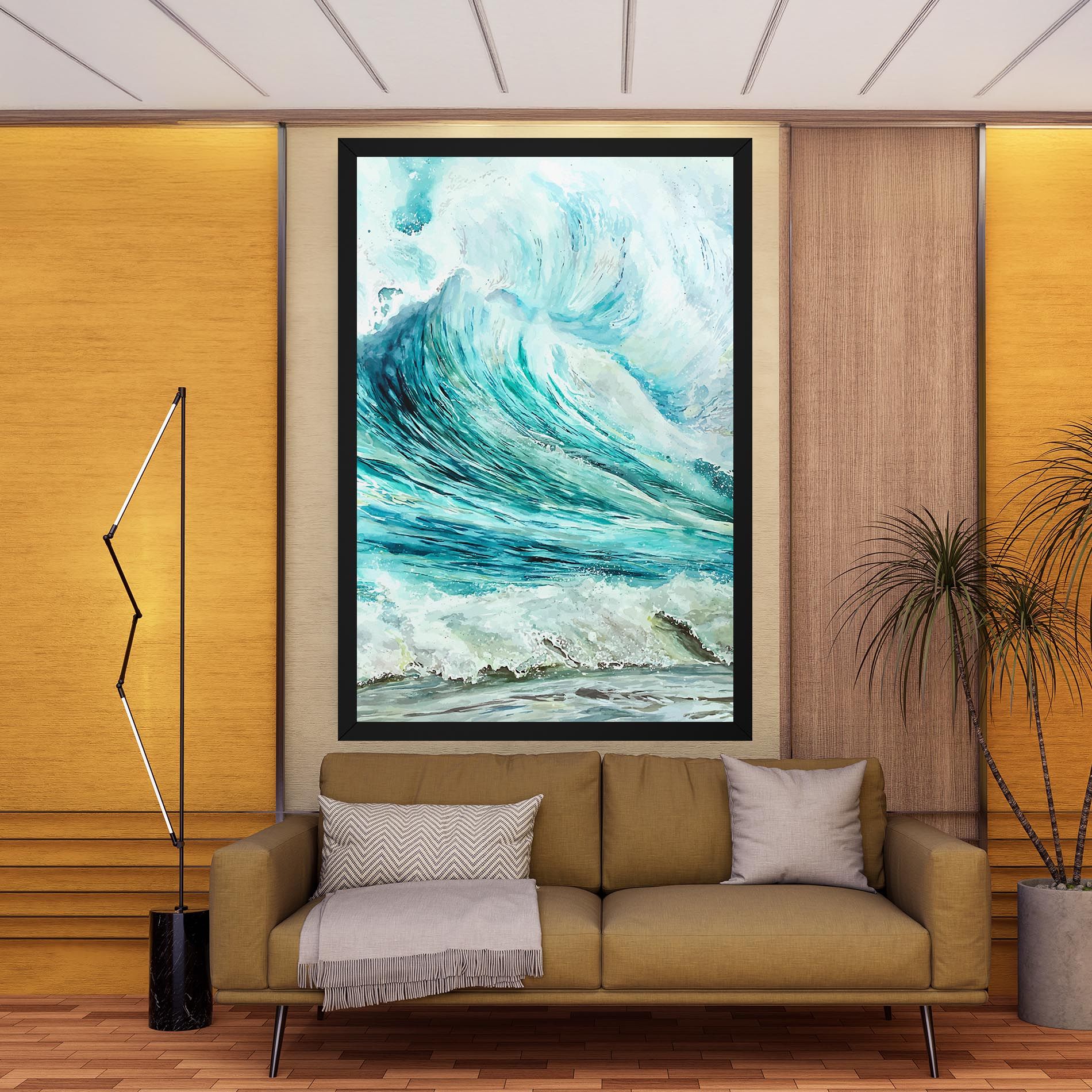 Sea Watercolor mockup 9