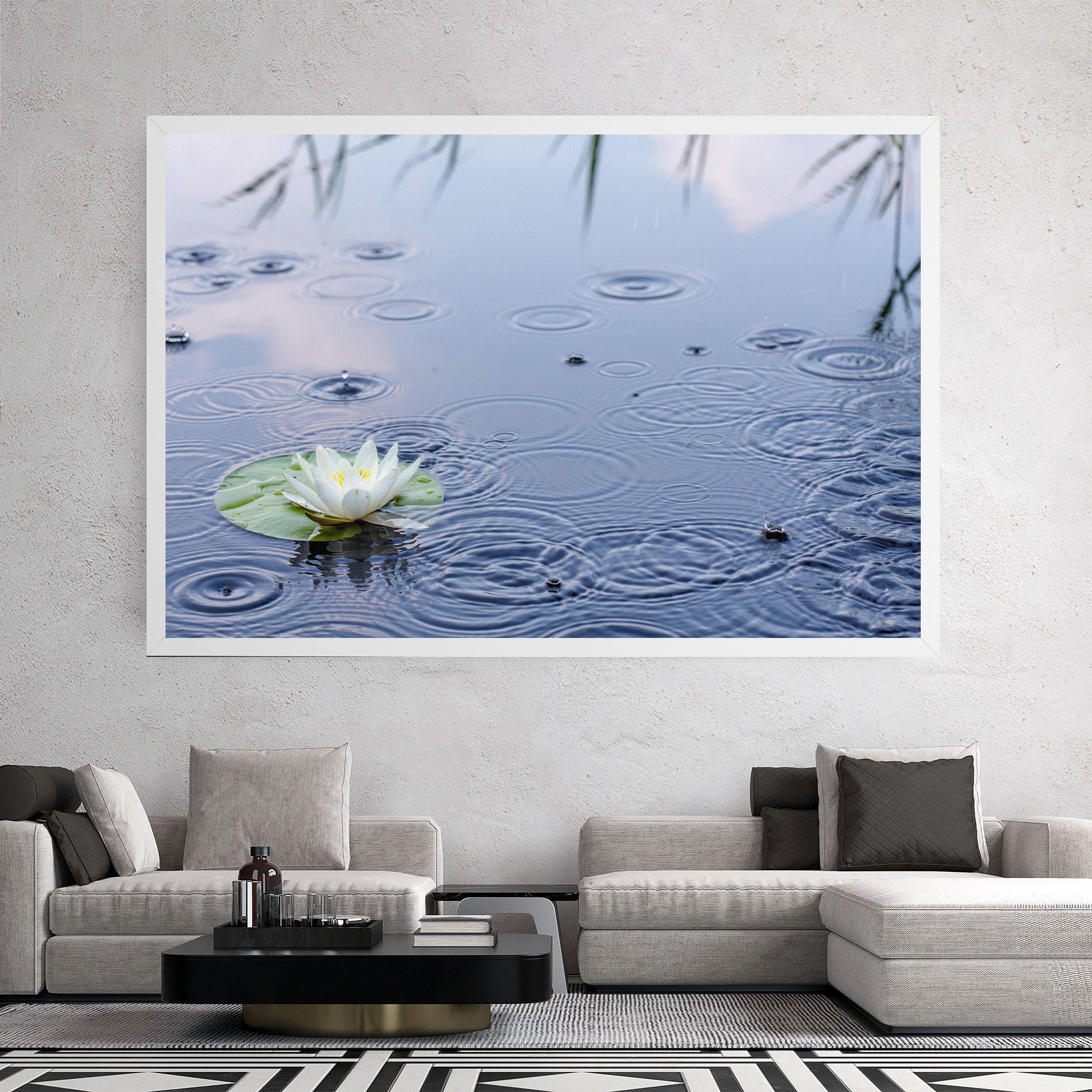 Картина на платно Clear Lake Rain mockup 2