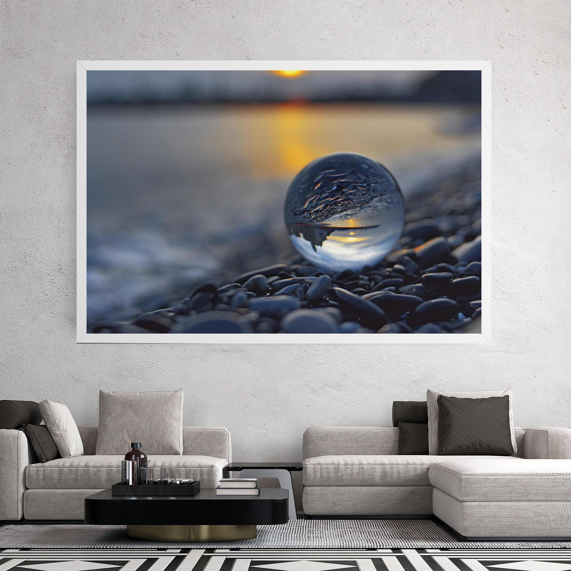 Картина на платно Sunset Lensball mockup 2
