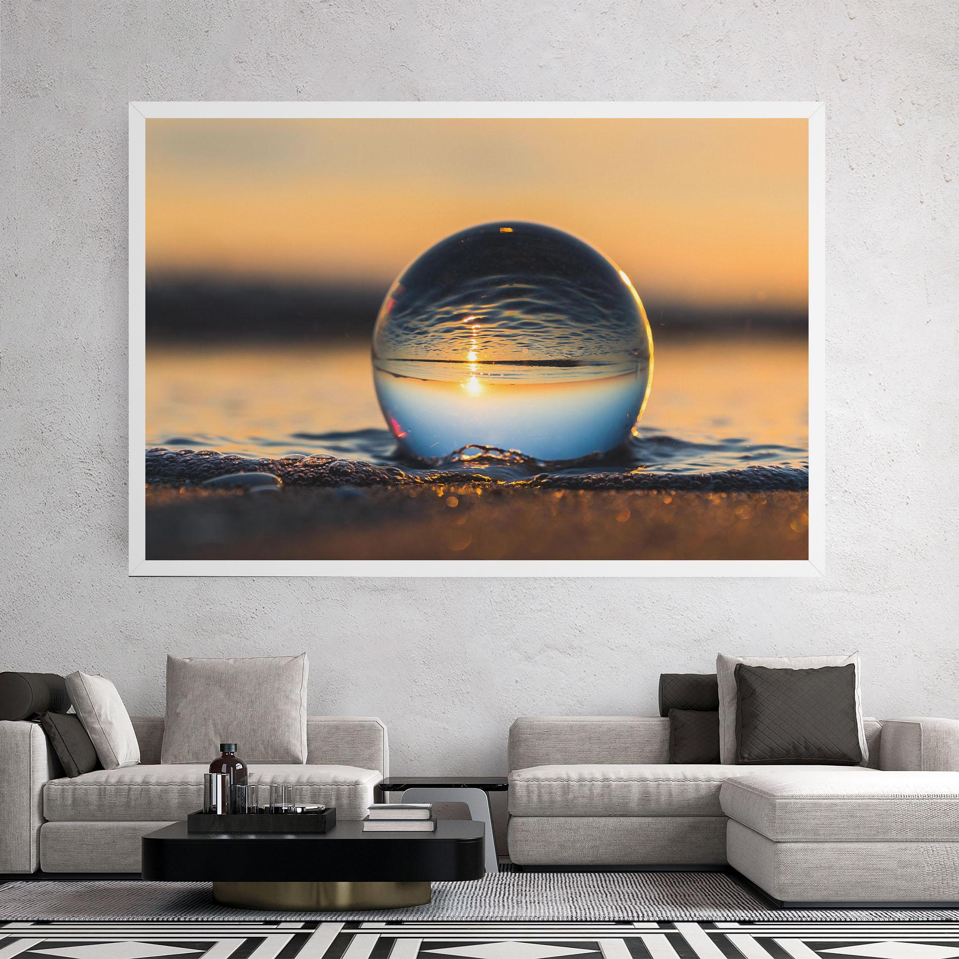 Картина на платно Water Bubble Reflecting mockup 2