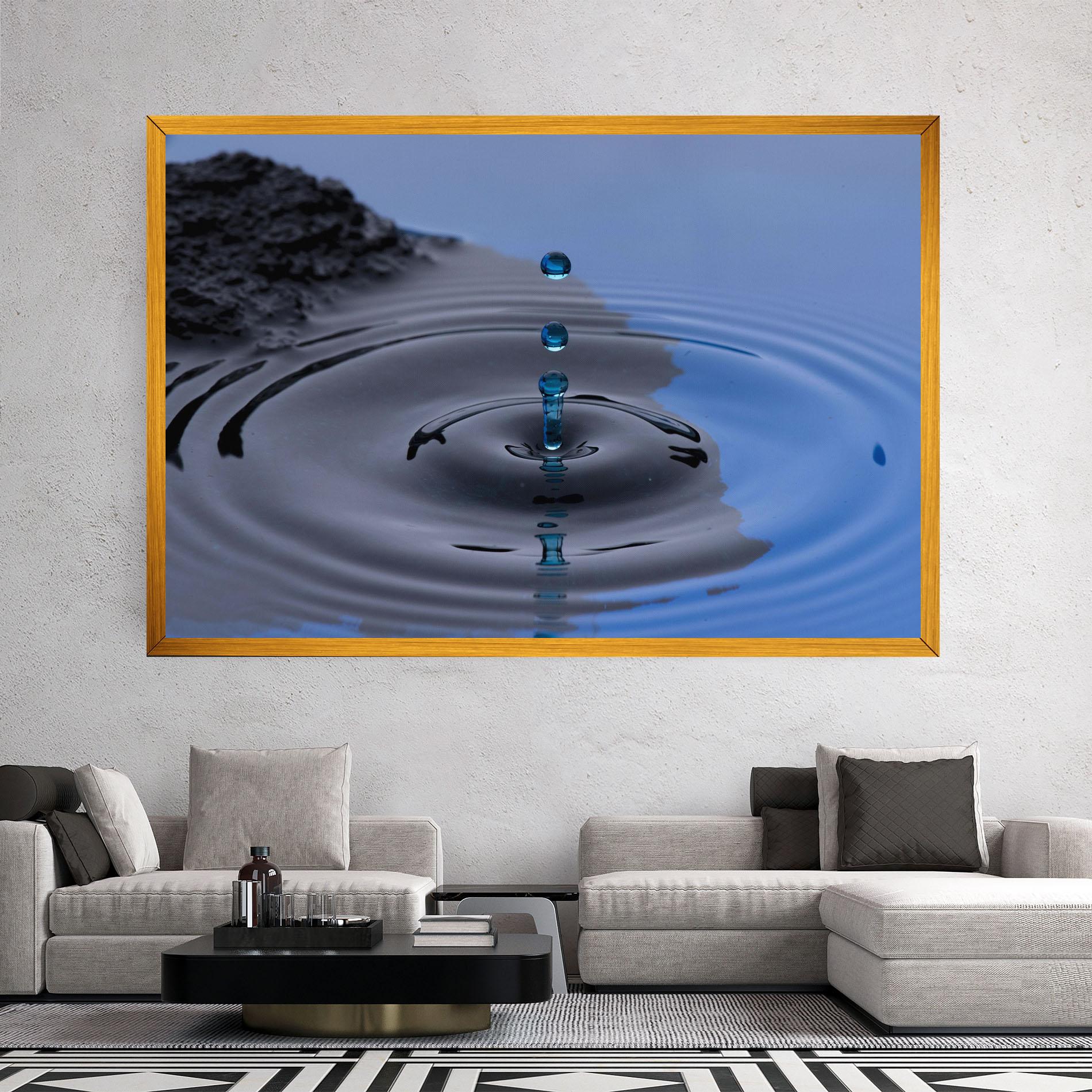 Картина на платно Frozen Drops mockup 2
