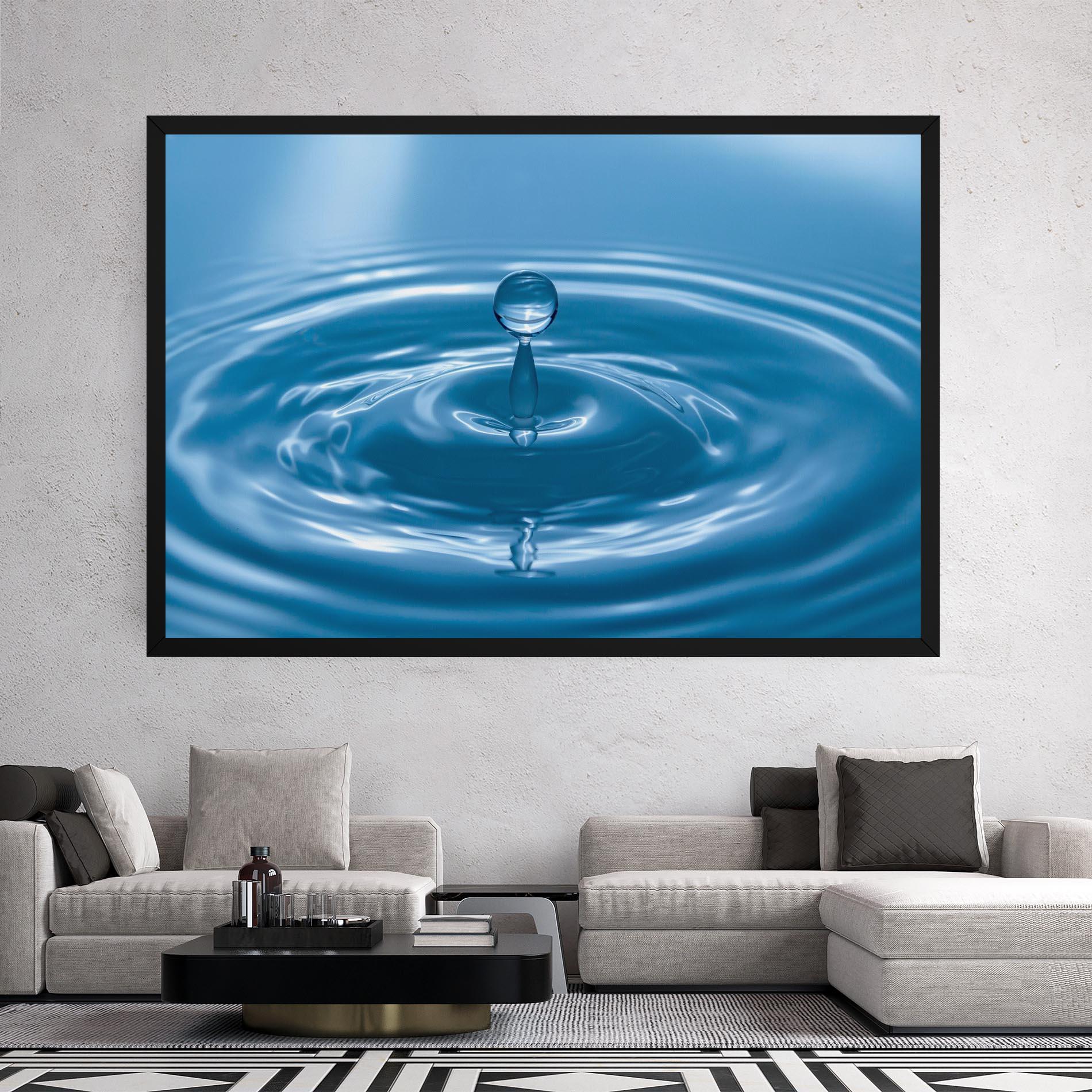 Картина на платно Drop Close Up mockup 2