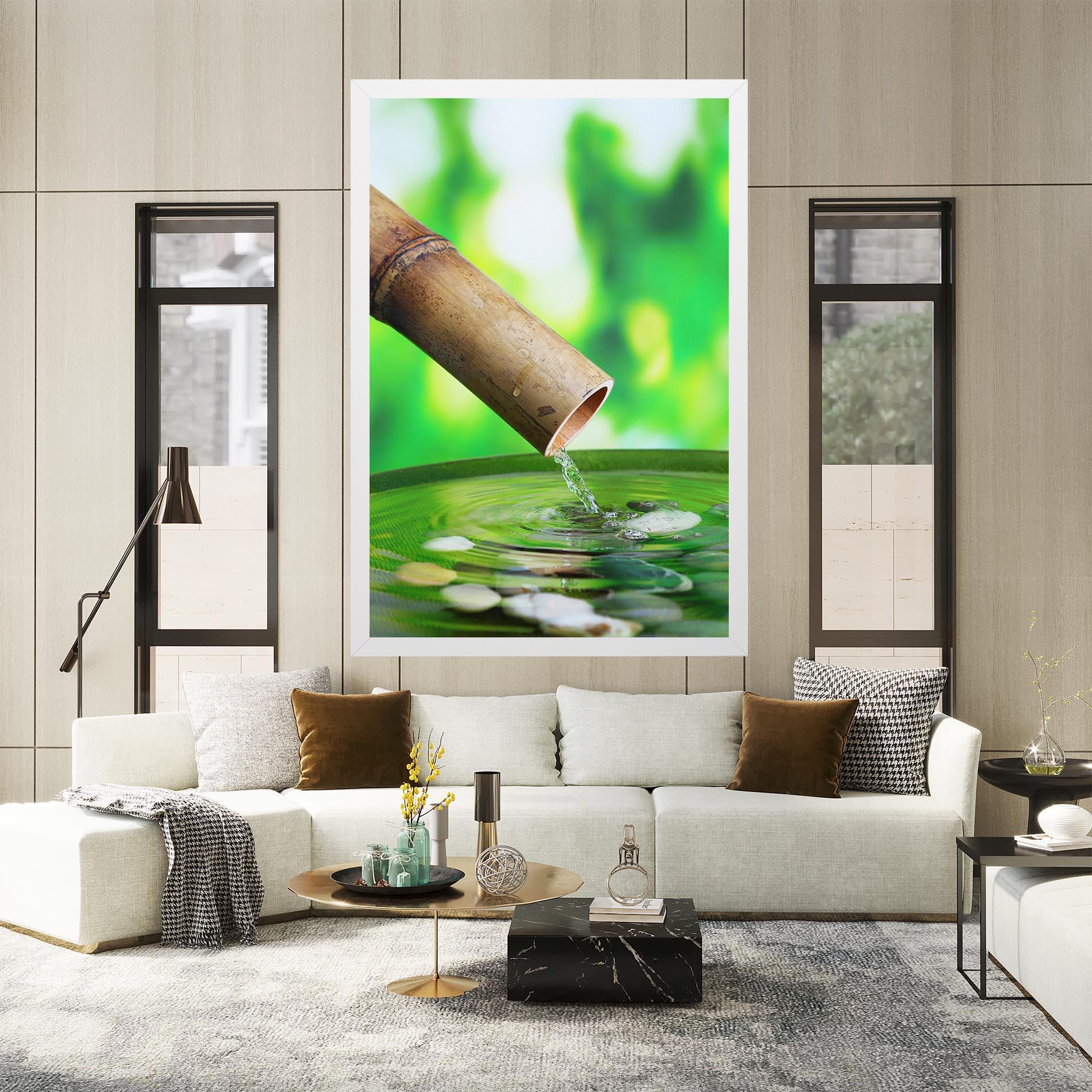 Картина на платно Bamboo Fountain mockup 2