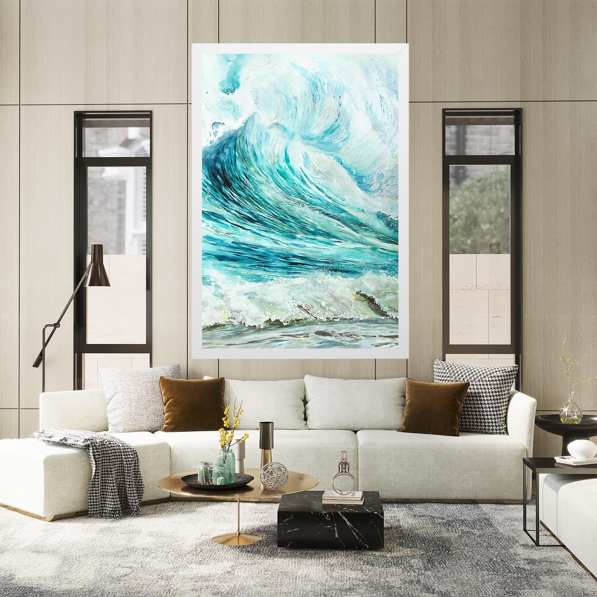 Картина на платно Sea Watercolor mockup 2