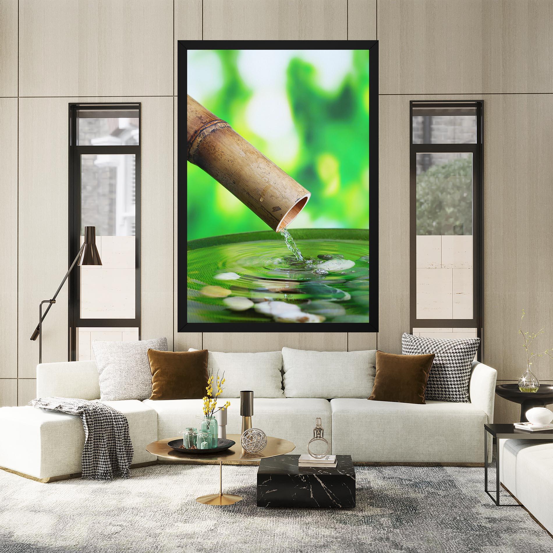 Картина на платно Bamboo Fountain mockup 2