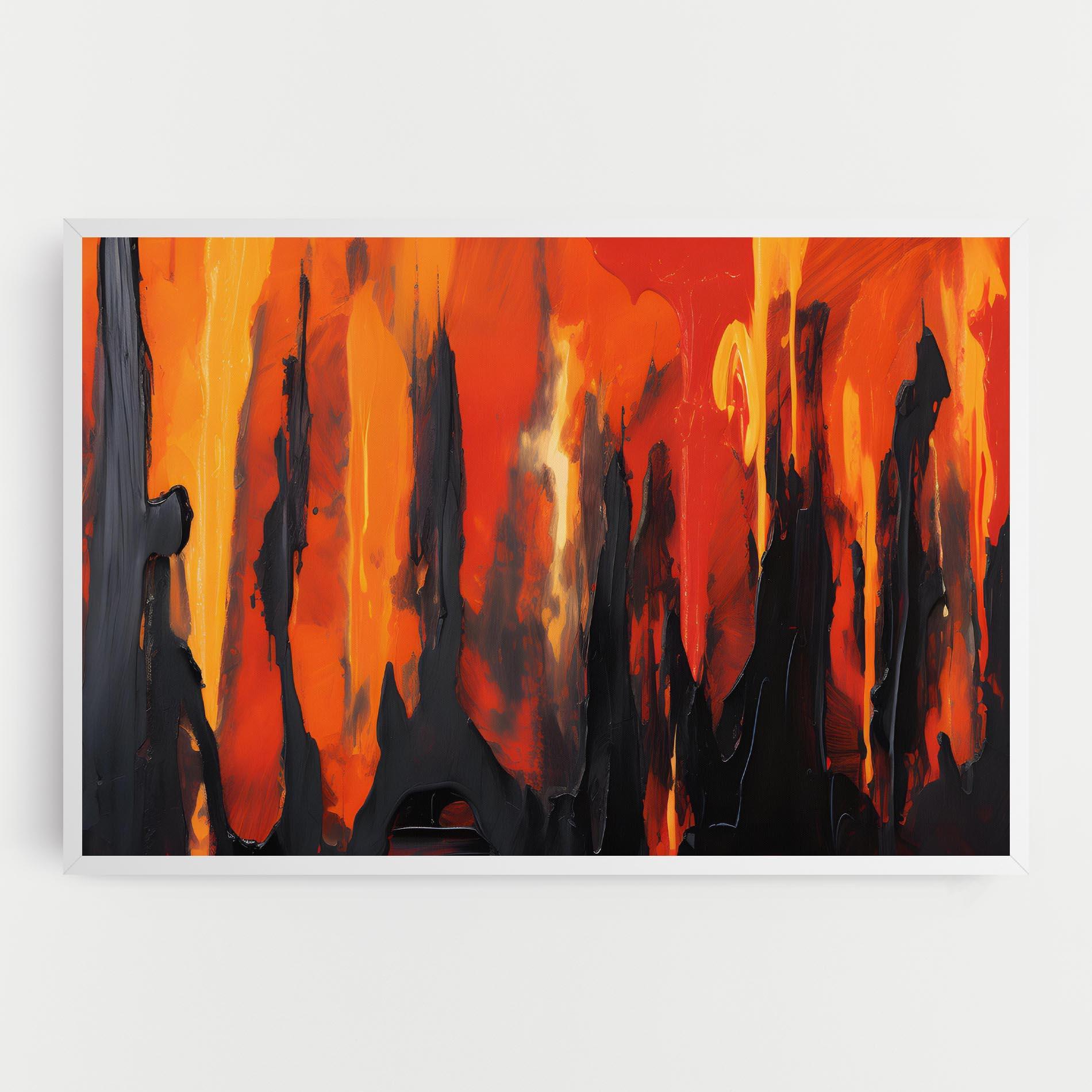 Картина на платно Abstract Fire Art mockup 0