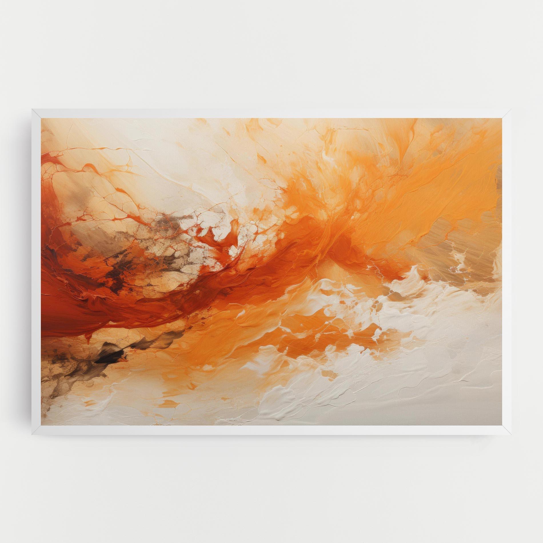 Картина на платно Abstract Fire Painting mockup 0