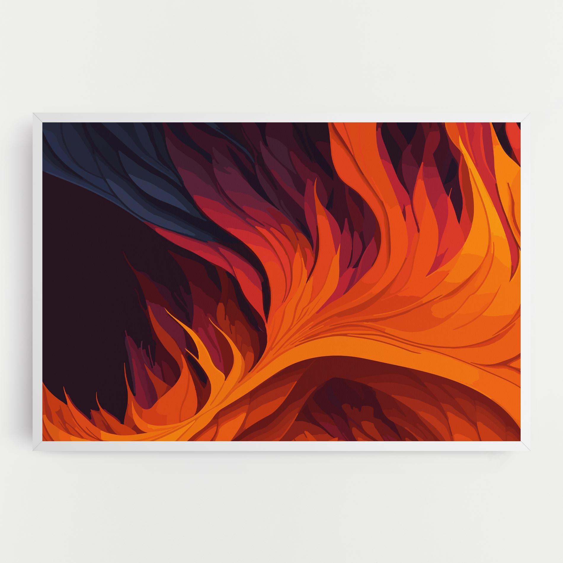Картина на платно Artistic Fire mockup 0