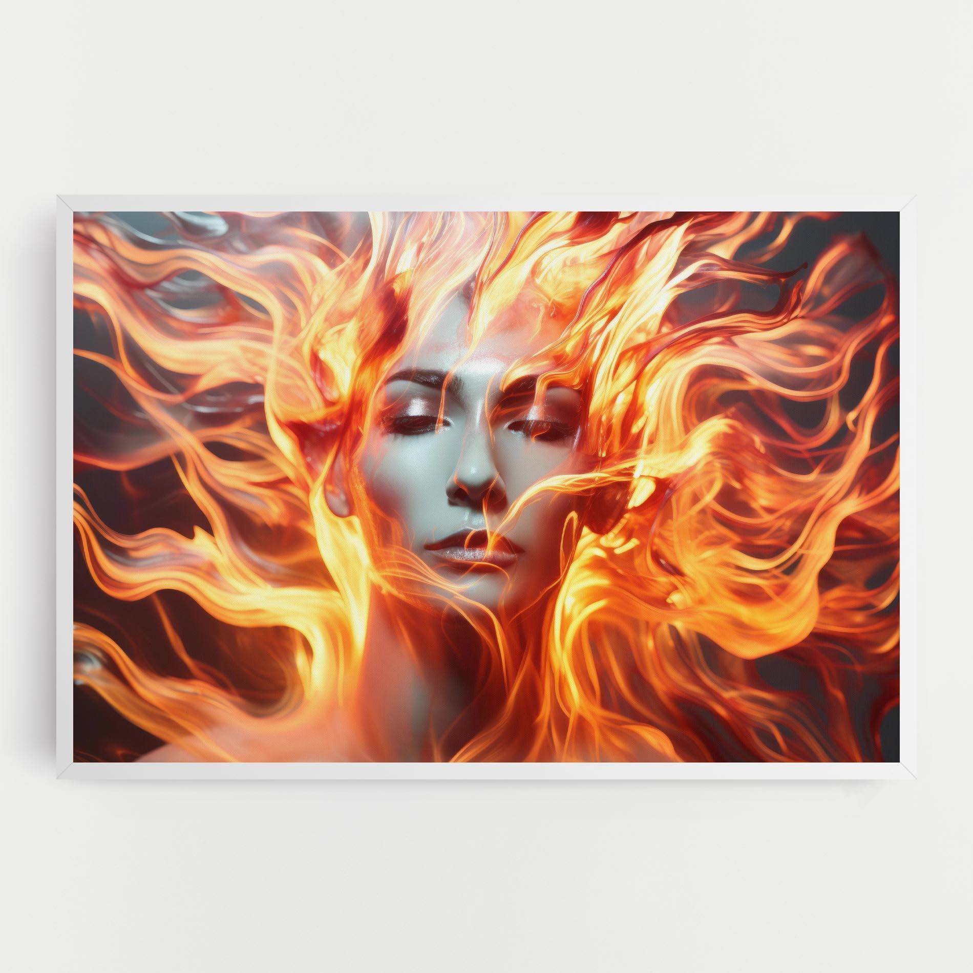 Картина на платно Fire Hair mockup 0