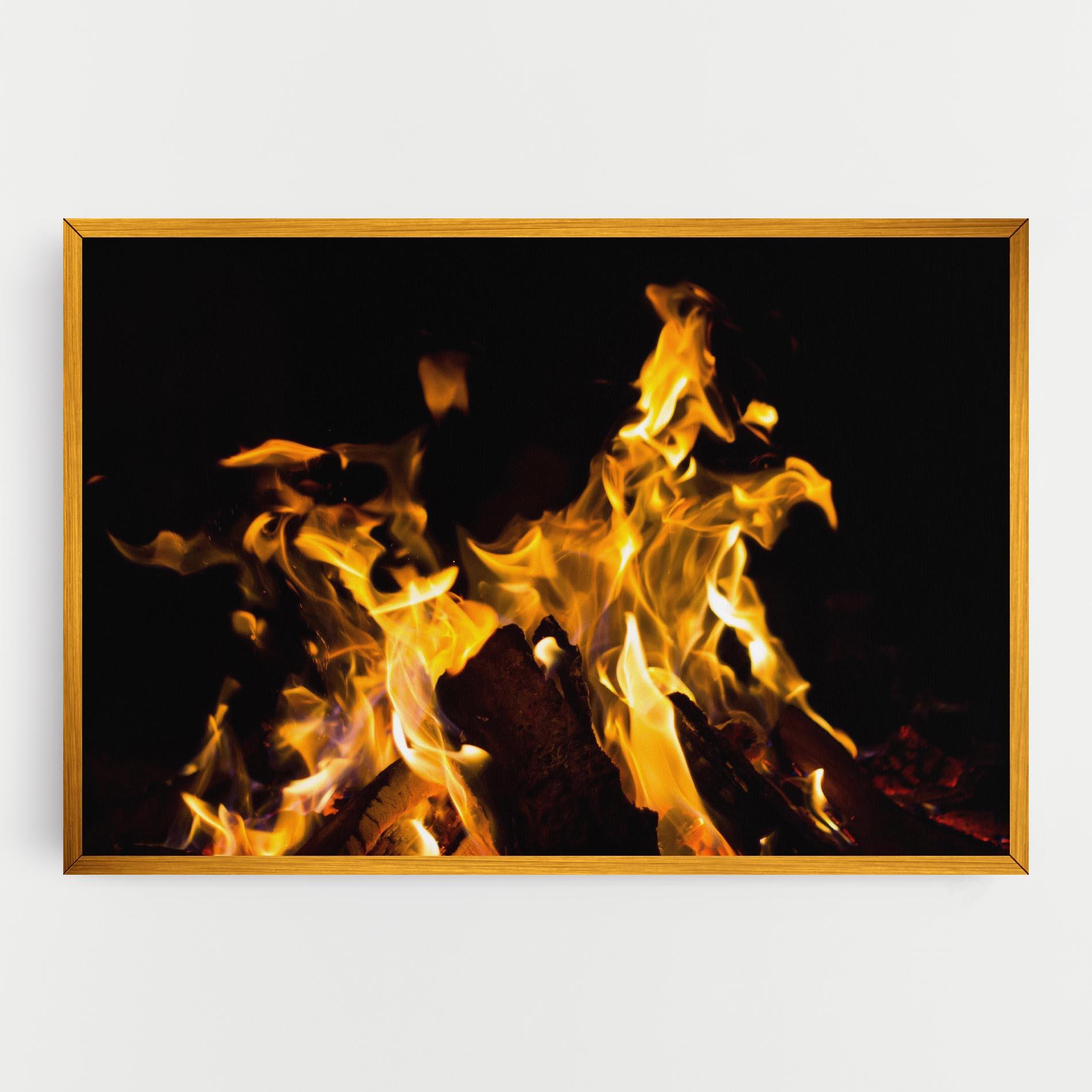 Картина на платно Fire Dance mockup 0