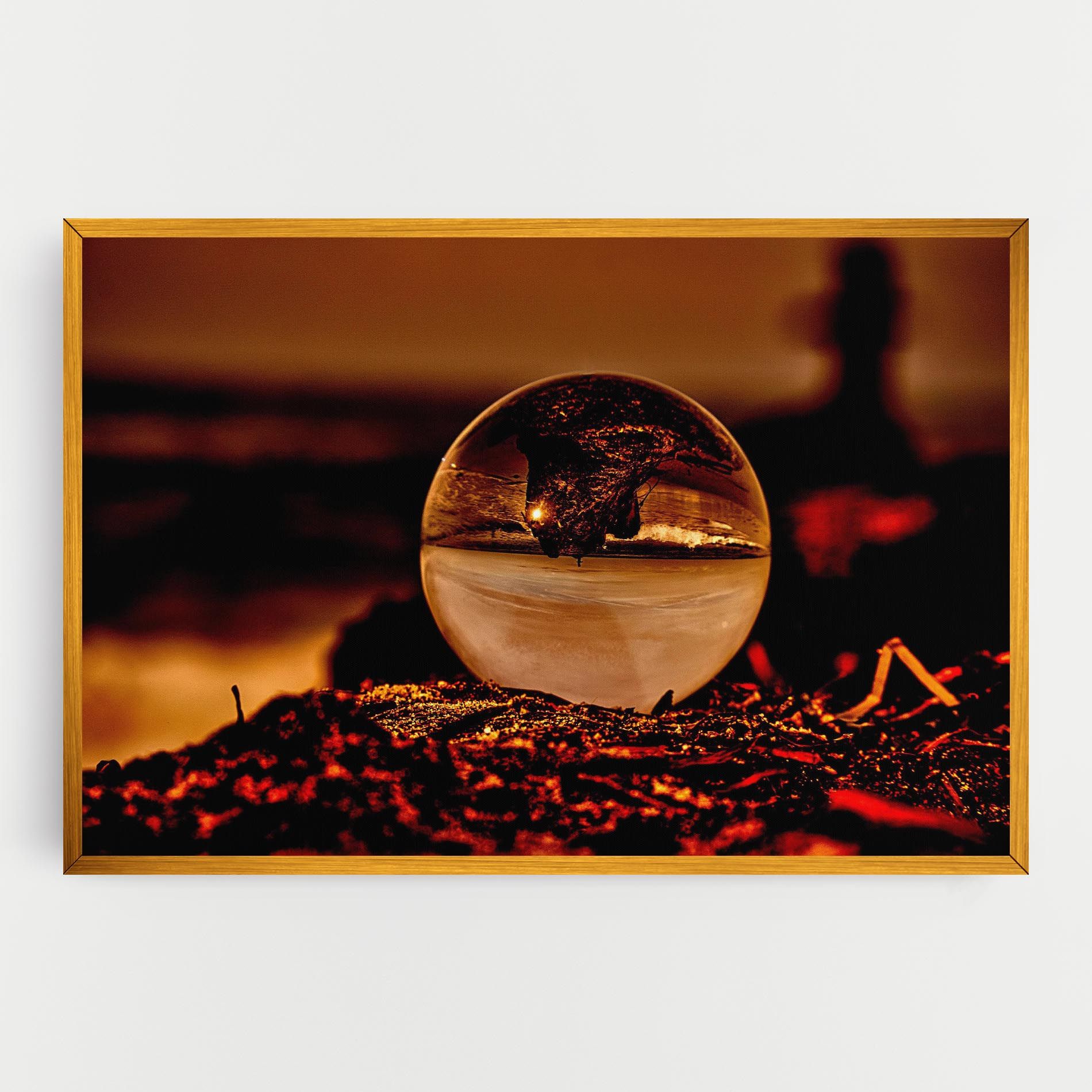 Fire Glass Ball mockup 0