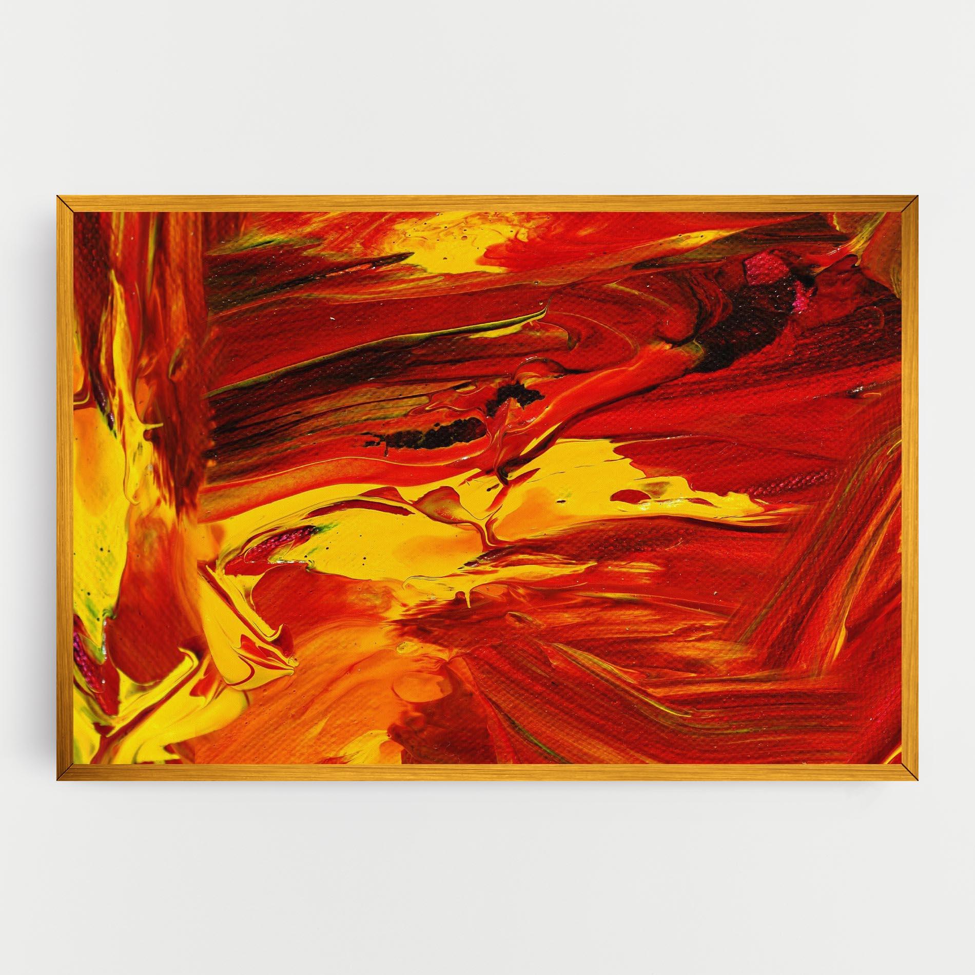 Картина на платно Fire Painting mockup 0