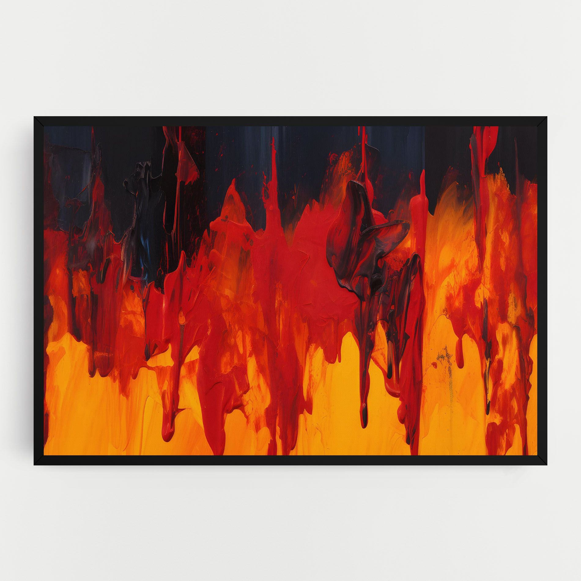 Colorful Fire Art mockup 0