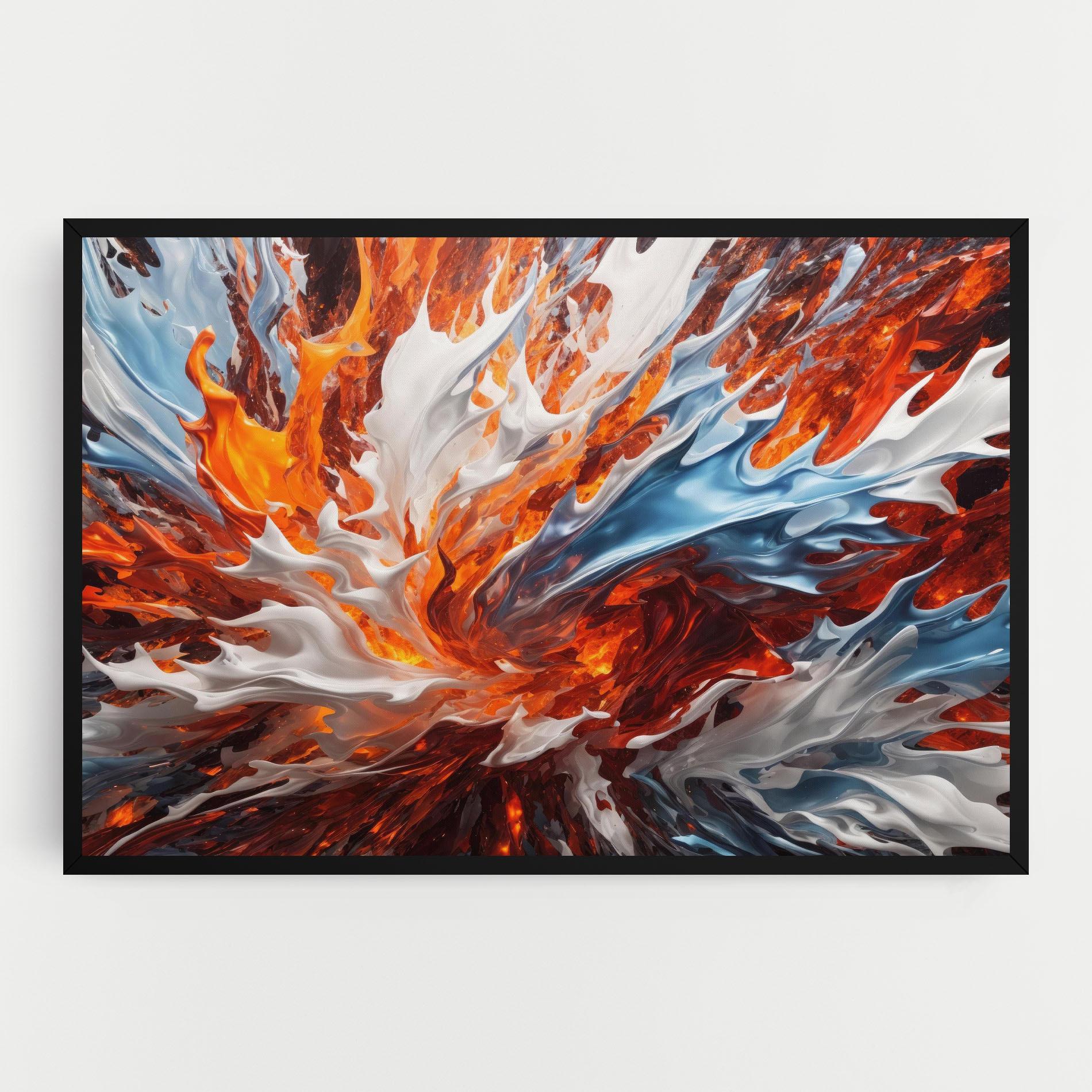 Картина на платно Flame Rase mockup 0